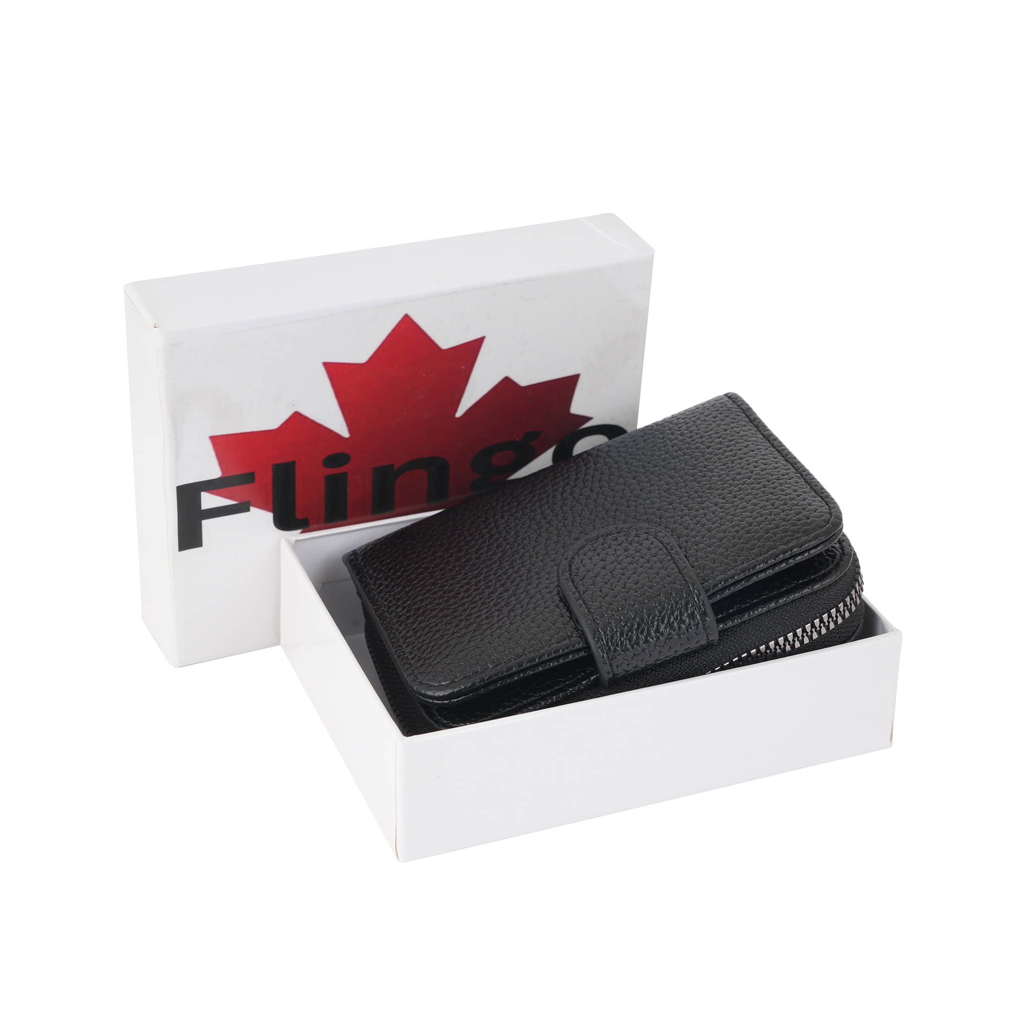     			Flingo Leather Solid Men's Regular Wallet With 5 Slots For Card ( Black , Pack of 1 )