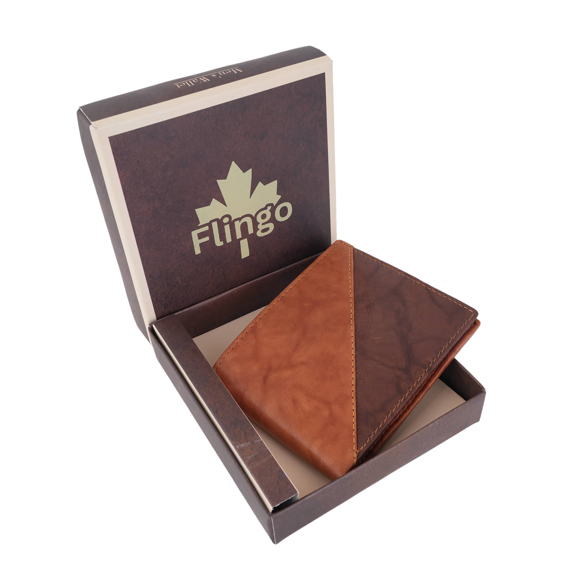 Flingo Leather Solid Men's Regular Wallet With 5 Slots For Card ( Brown , Pack of 1 ) Flingo Leather Solid Men's Regular Wallet With 5 Slots For Card ( Brown , Pack of 1 )