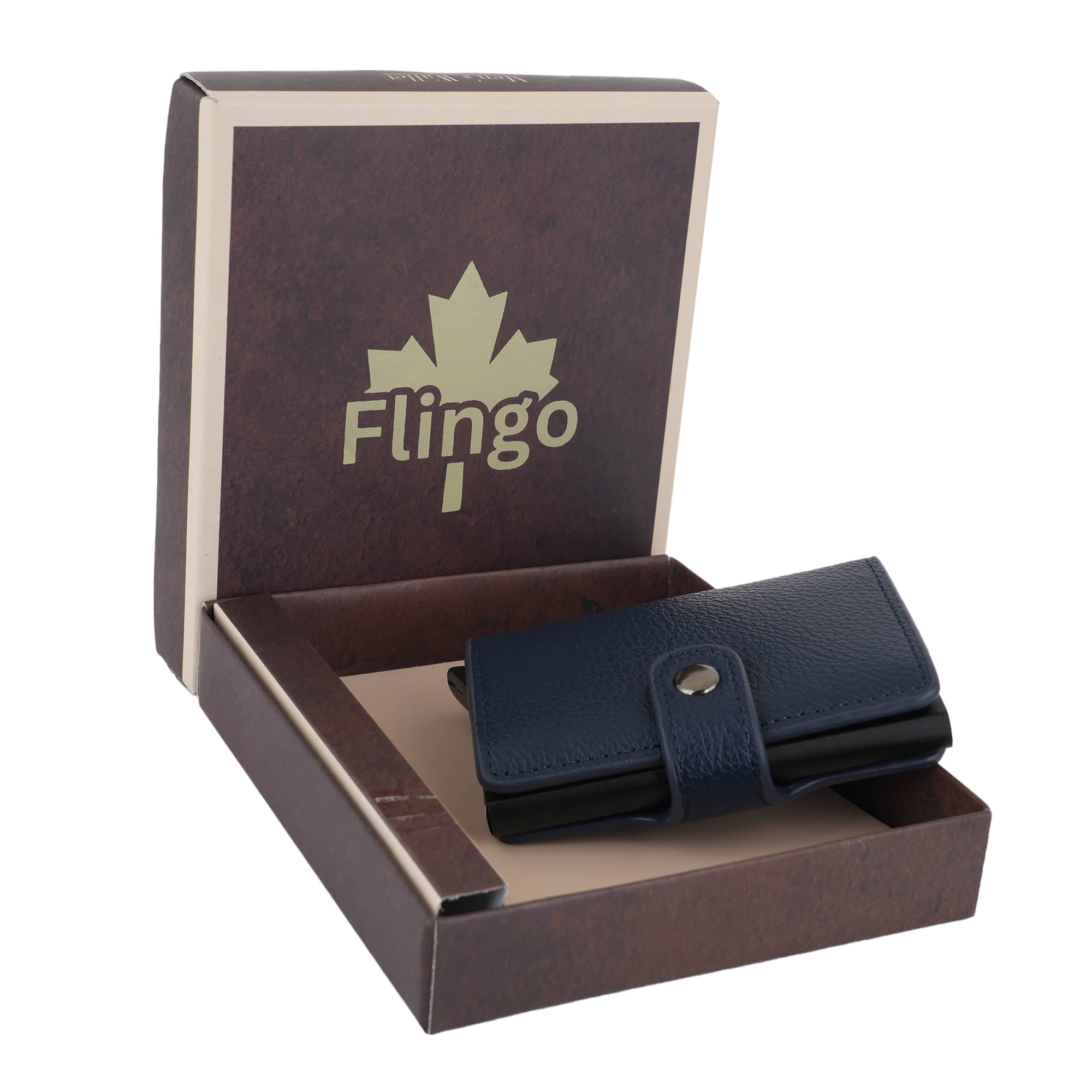     			Flingo Leather Solid Men's Regular Wallet With 5 Slots For Card ( Blue , Pack of 1 )