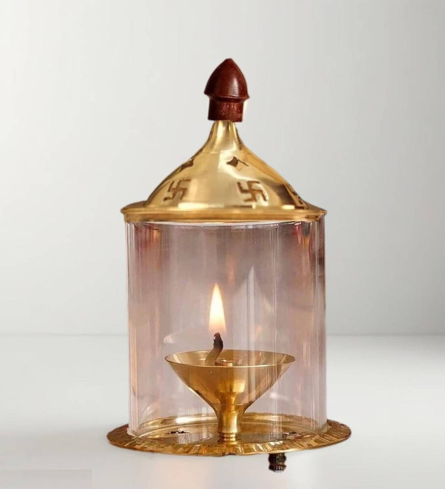     			Heaven Decor Brass Akhand Diya - Pack of 1