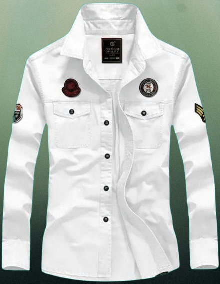     			IQIVLI Cotton Blend Regular Fit Solids Full Sleeves Men's Casual Shirt - White ( Pack of 1 )