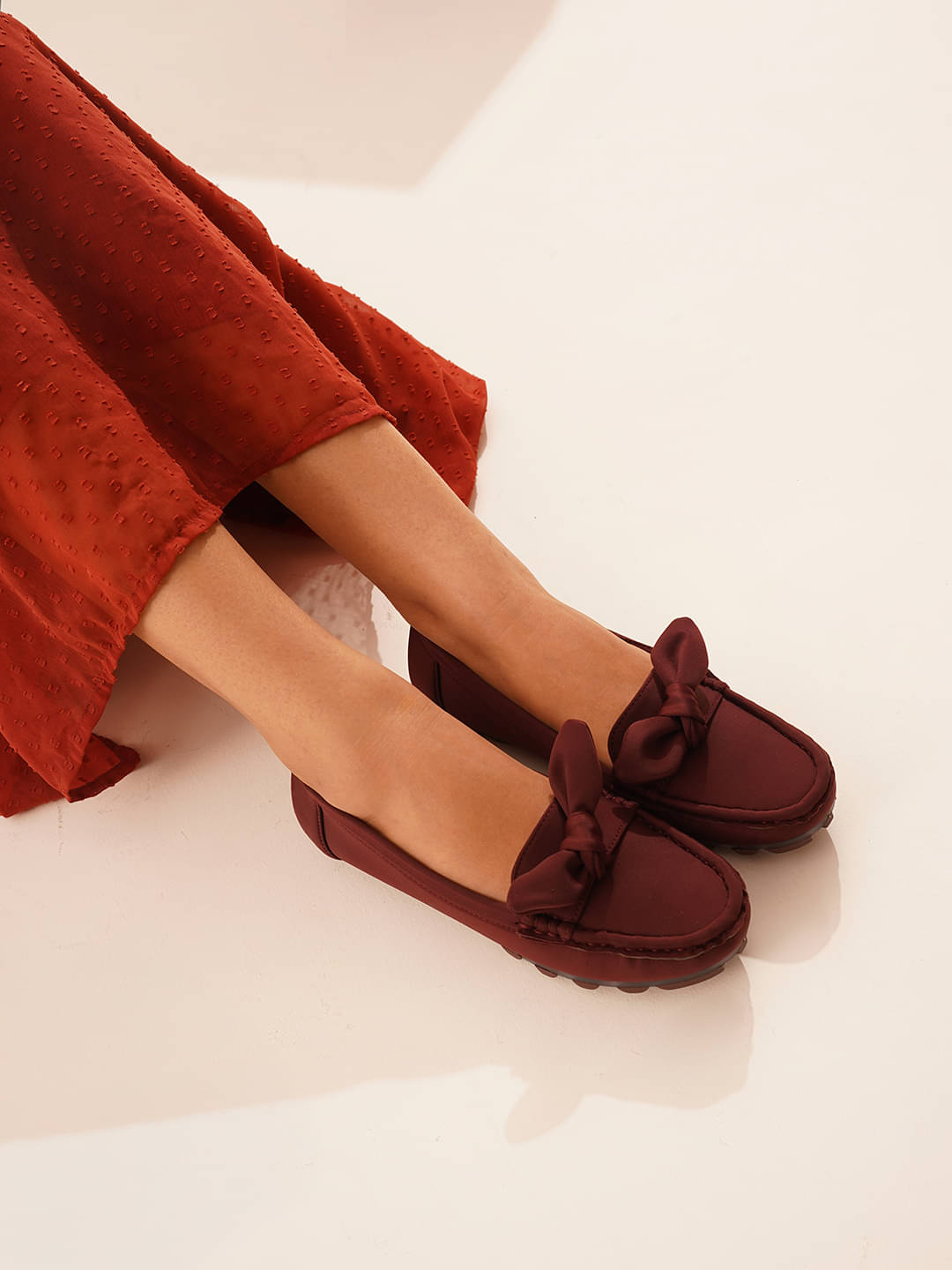 JM Looks Maroon Women's Loafers     			JM Looks Maroon Women's Loafers