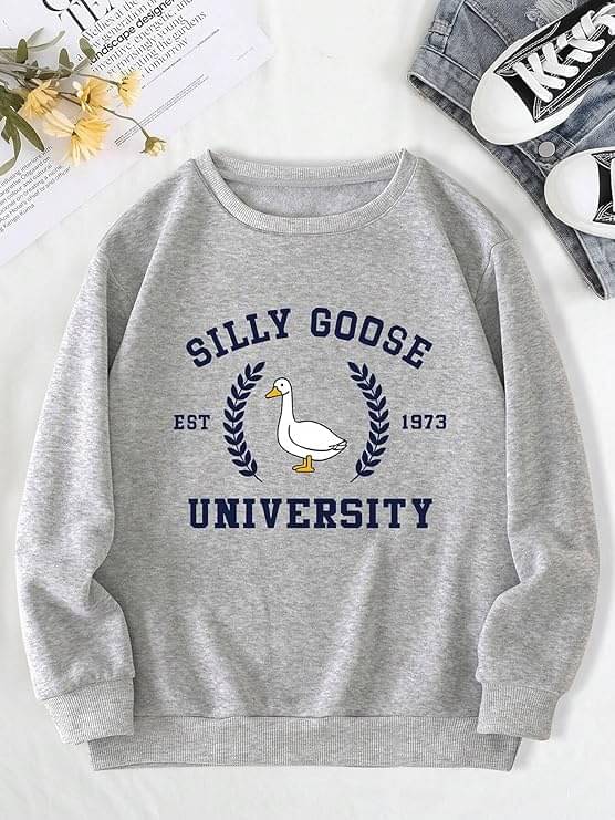 Kashian Fleece Women's Non Hooded Sweatshirt ( Grey ) Kashian Fleece Women's Non Hooded Sweatshirt ( Grey )