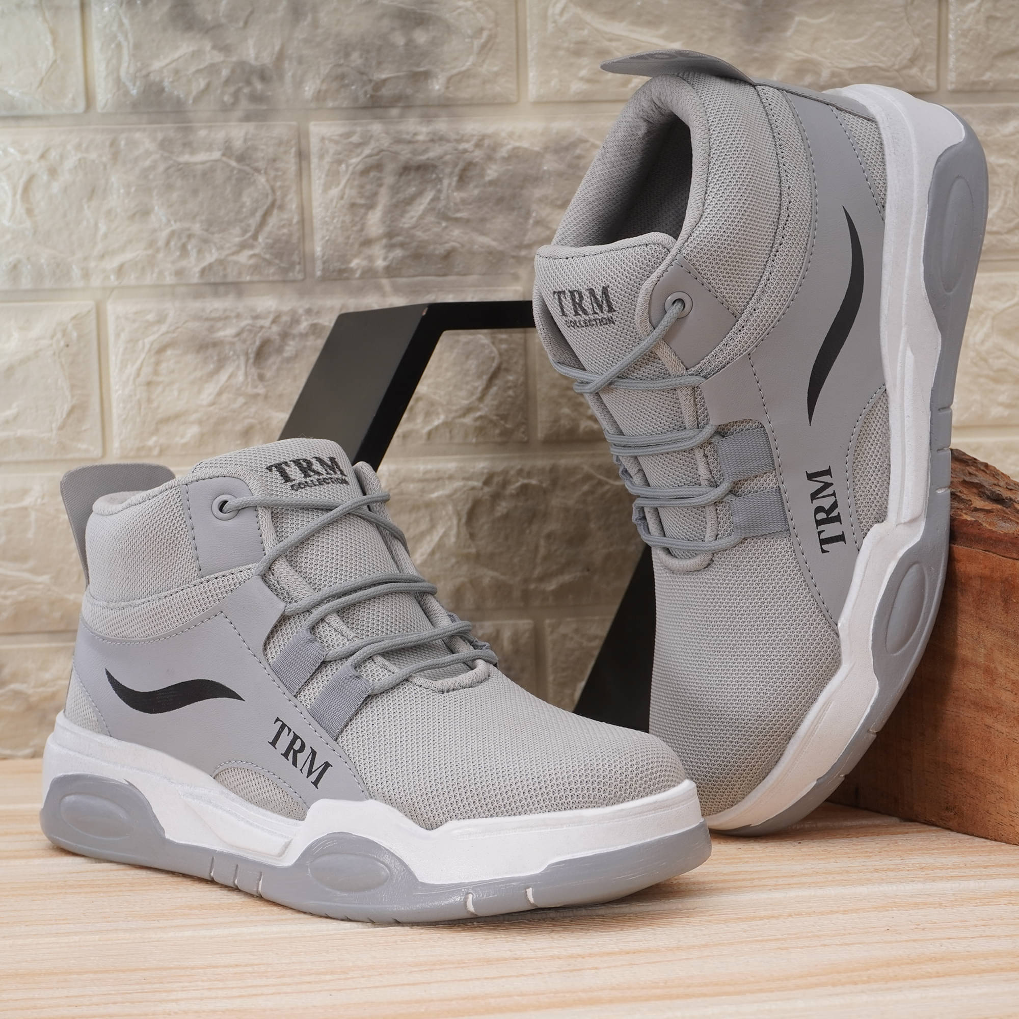     			Kriton Grey Men's Lifestyle Shoes