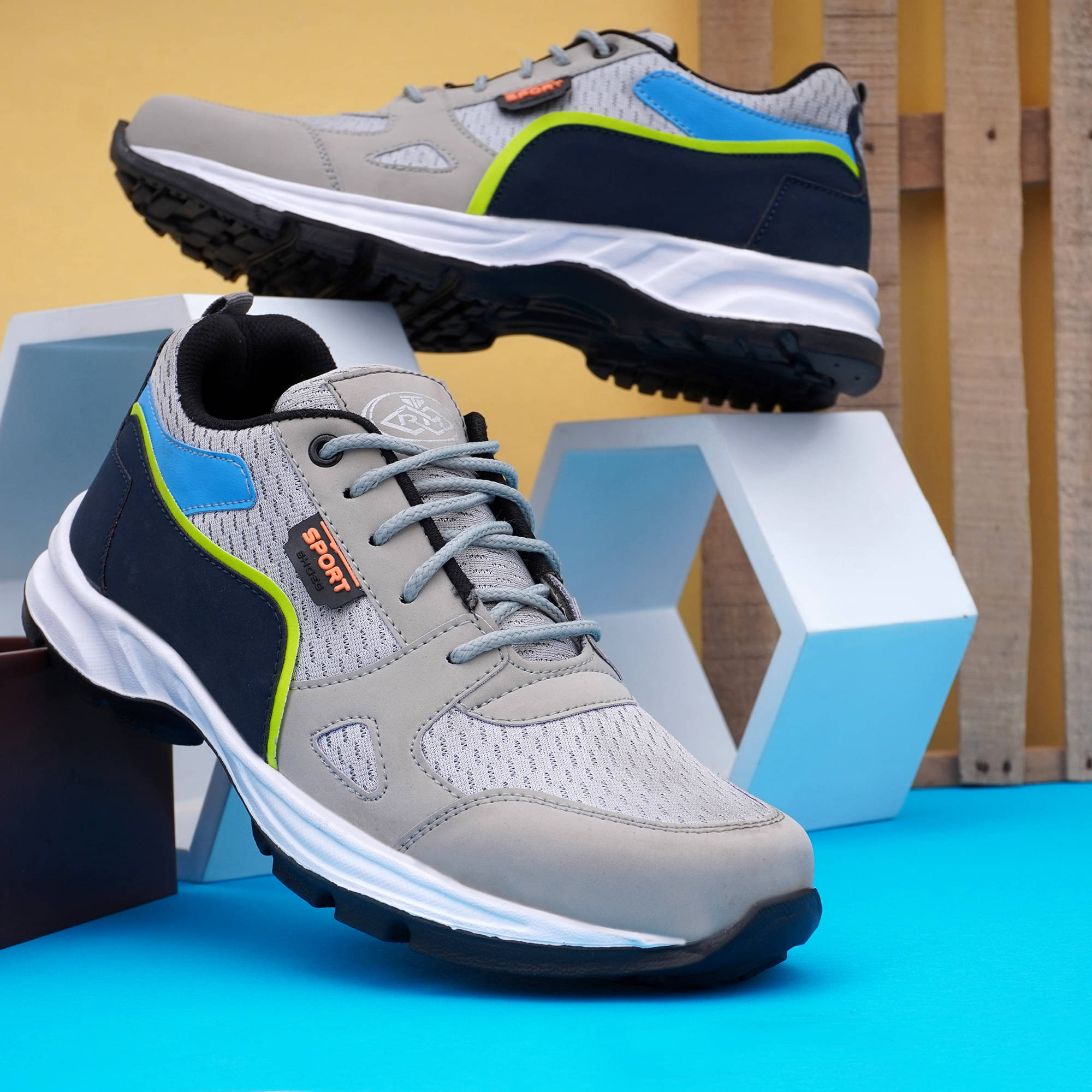     			Kriton Grey Men's Lifestyle Shoes