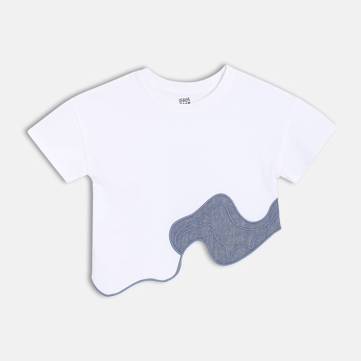     			MINI KLUB Pack of 1 Girls Cotton Top ( White )