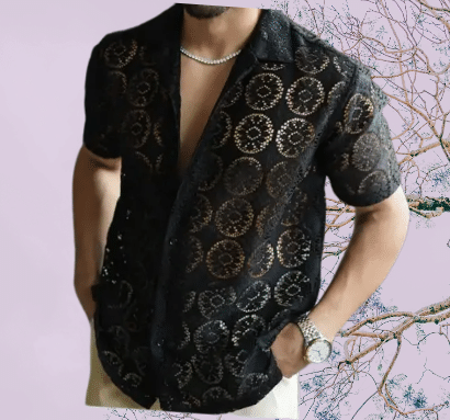 Marc Laurent Cotton Blend Regular Fit Self Design Half Sleeves Men's Casual Shirt - Black ( Pack of 1 ) Marc Laurent Cotton Blend Regular Fit Self Design Half Sleeves Men's Casual Shirt - Black ( Pack of 1 )