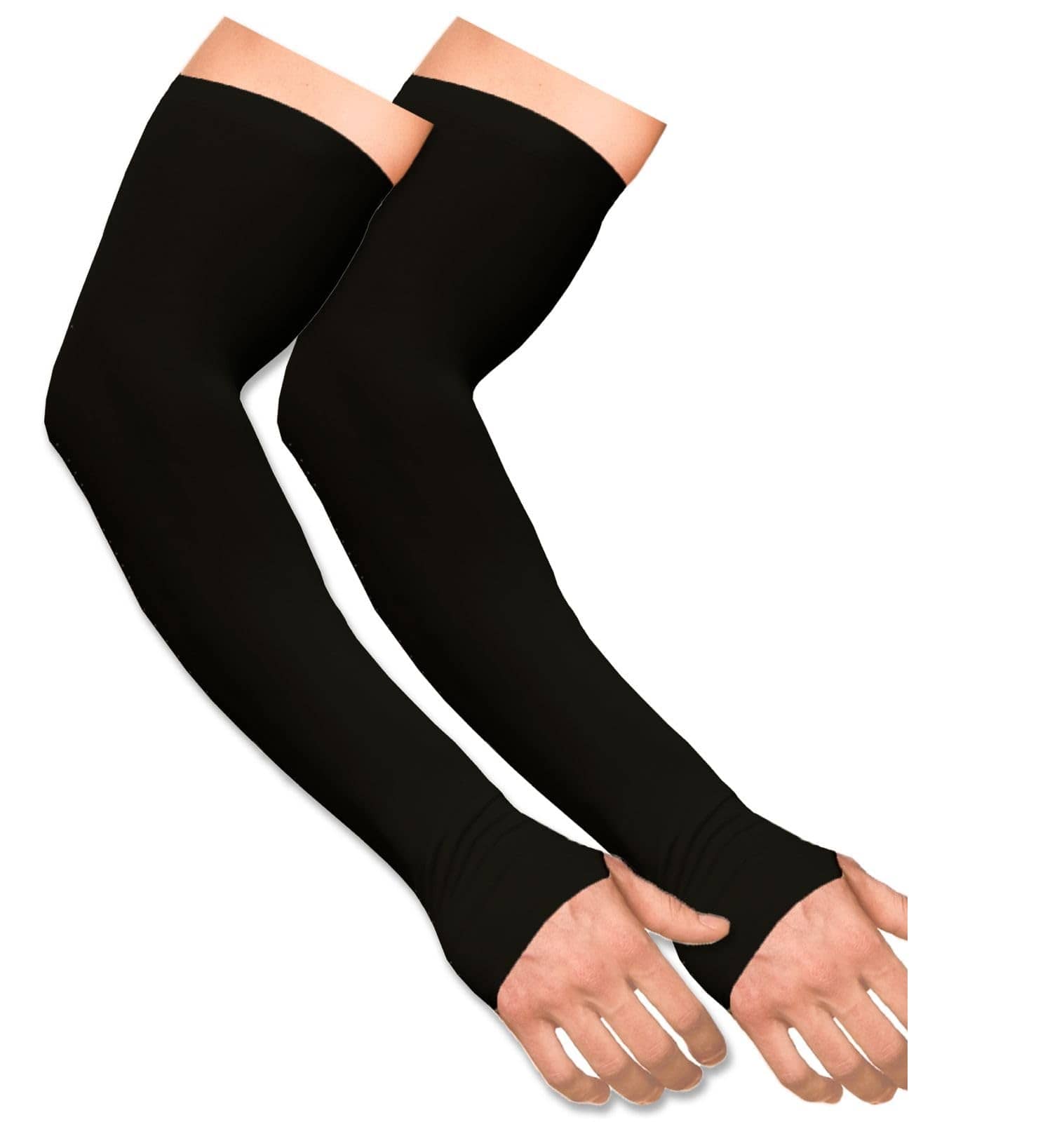 OTC Black Solid Riding Sleeves ( Single Set )