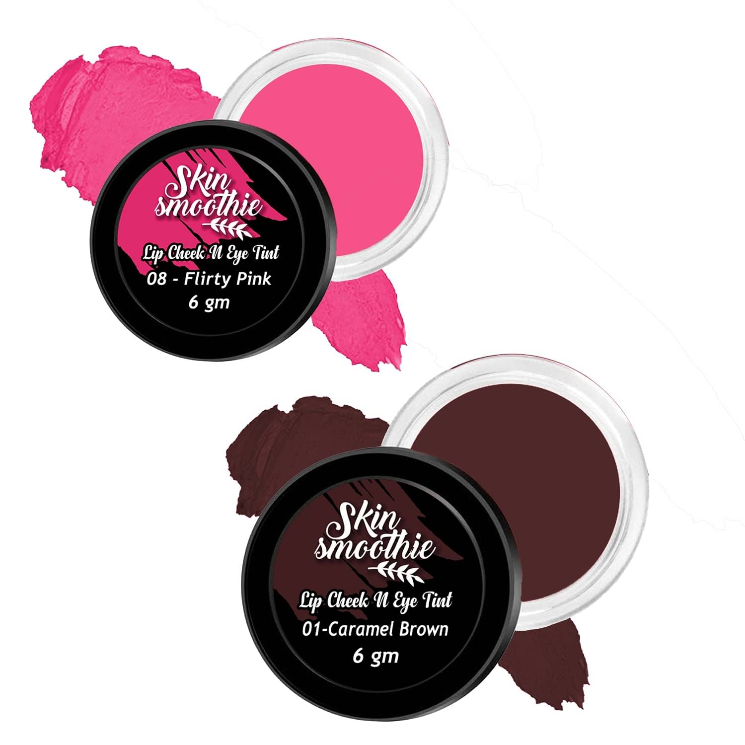     			SKIN SMOOTHIE All in One Lip & Cheek Stick, Natural Flush & Soft Matte Finish, 2.5g, (Pack of 2)
