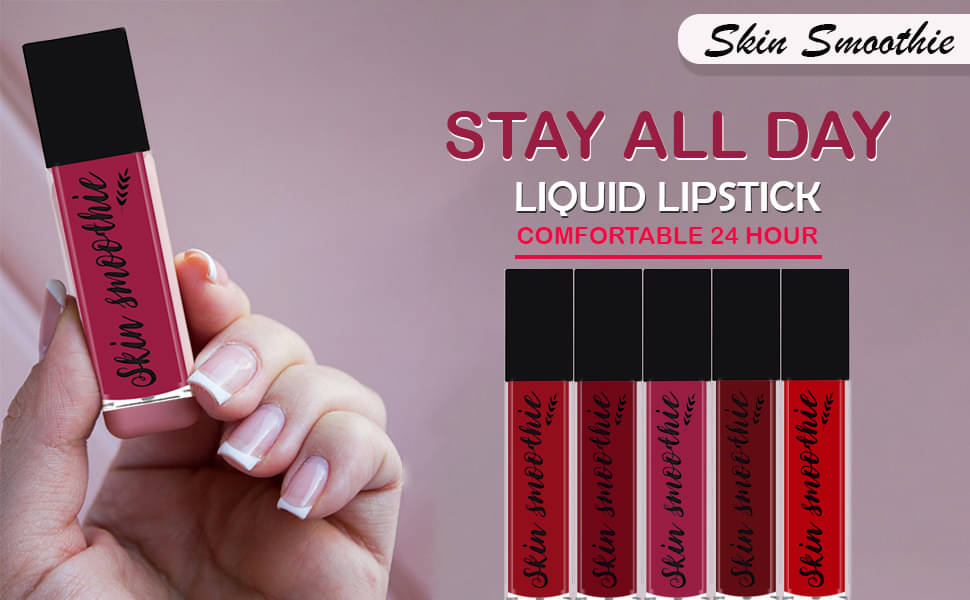     			SKIN SMOOTHIE Red Matte Lipstick 7.5ml