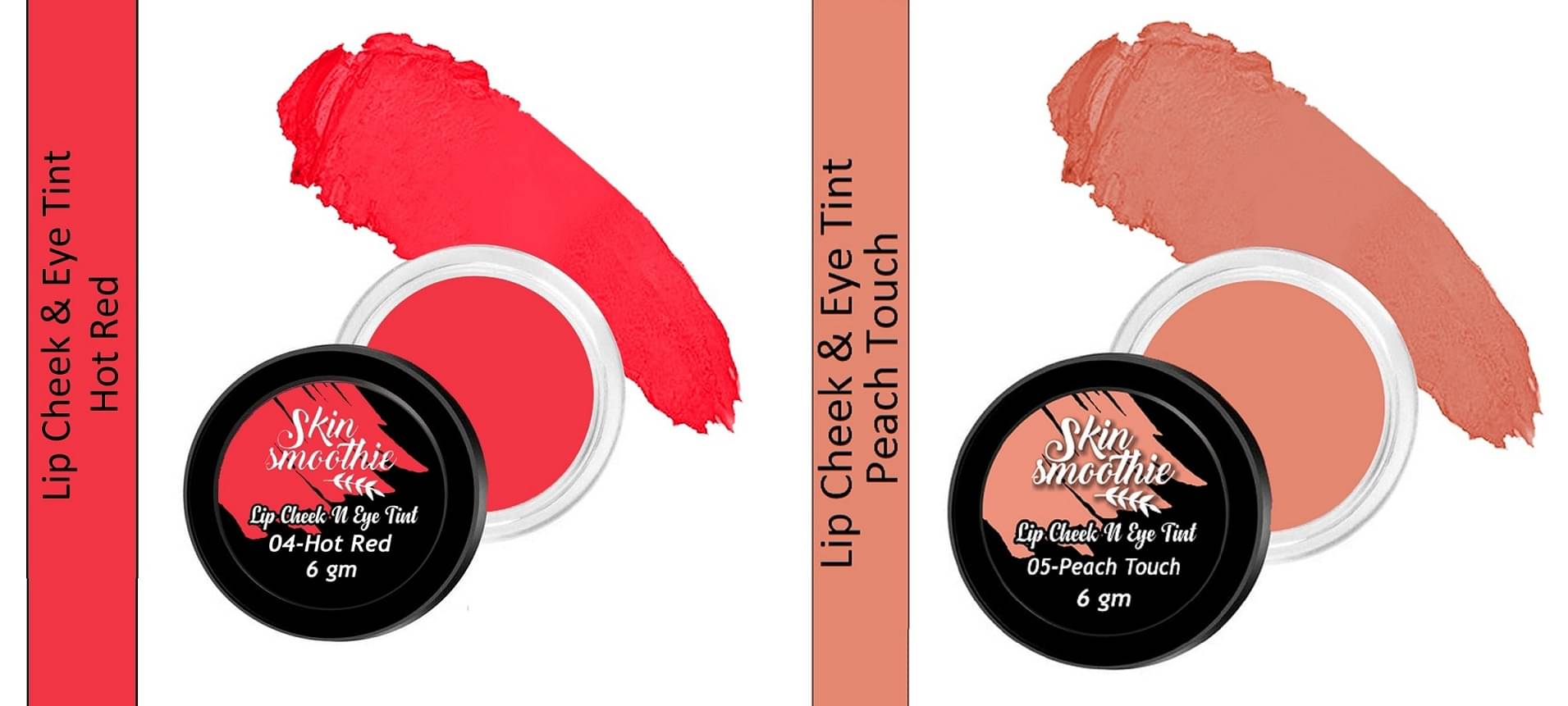     			SKIN SMOOTHIE Red,Peach Matte Lipstick 12G