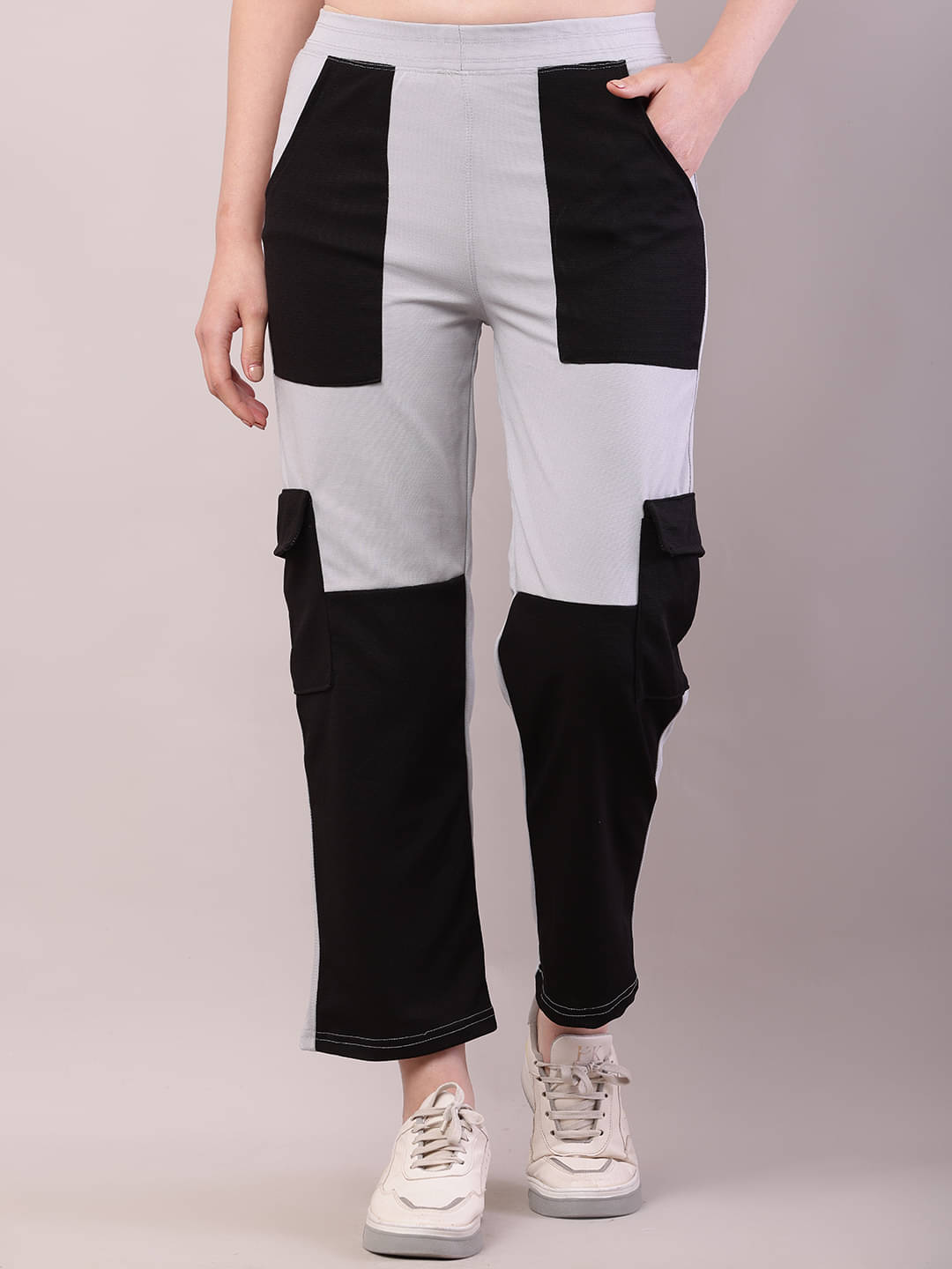     			risemax Pack of 1 Polyester Regular Women's Casual Pants ( Multicolor )
