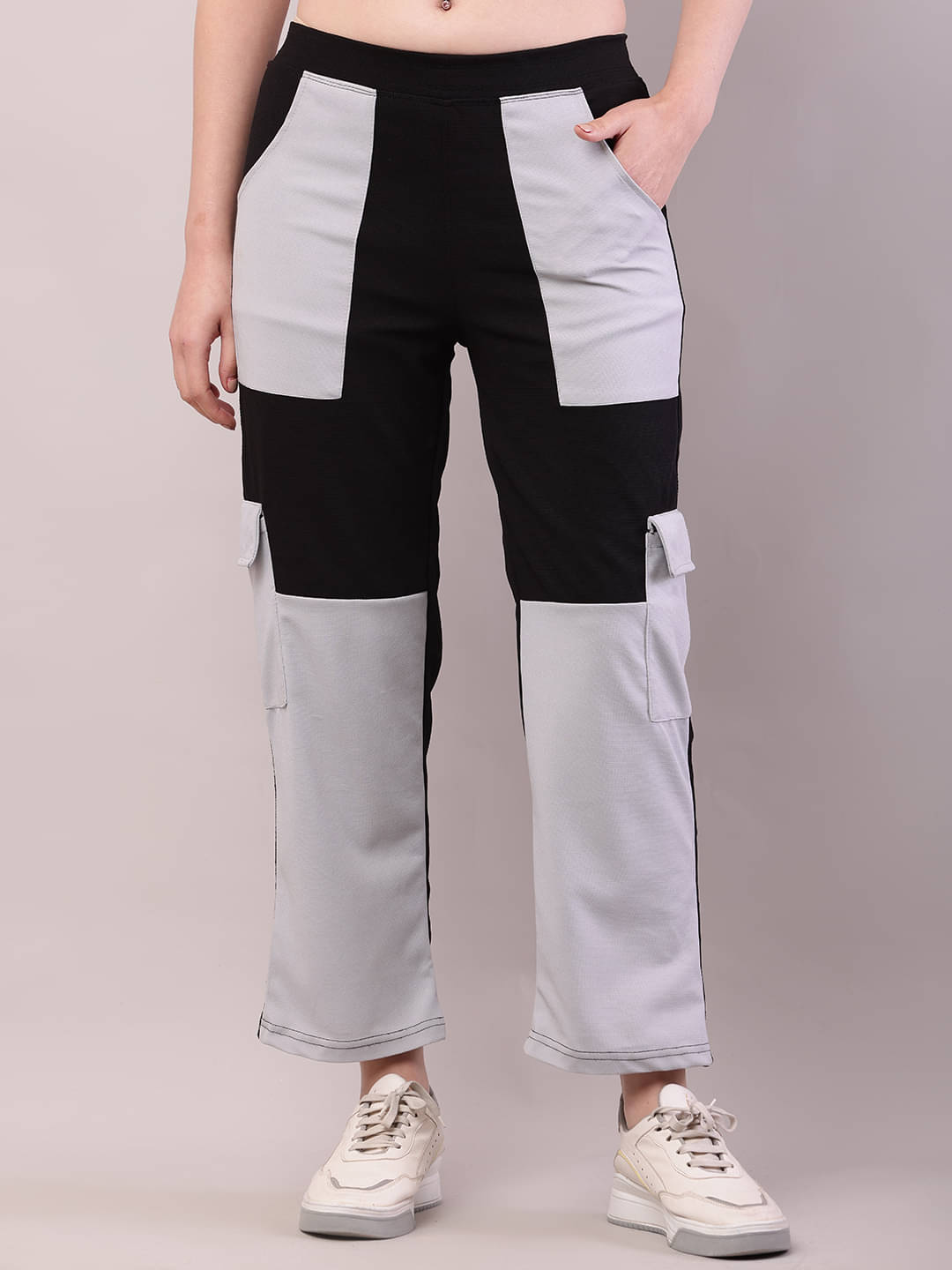     			risemax Pack of 1 Polyester Regular Women's Casual Pants ( Multicolor )