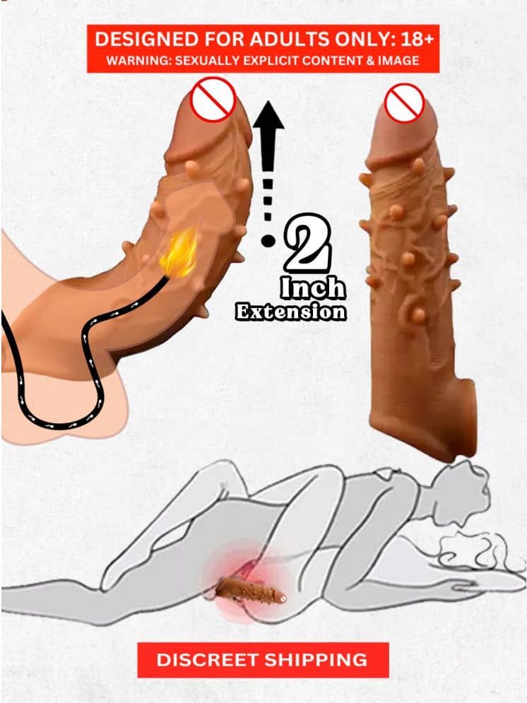6 INCH PREMIUM QUALITY SILICONE DOUBLE HOLE REUSABLE PANIS SLEEVE FOR MEN BY KAMAHOUSE (LOW PRICE SEX TOY)