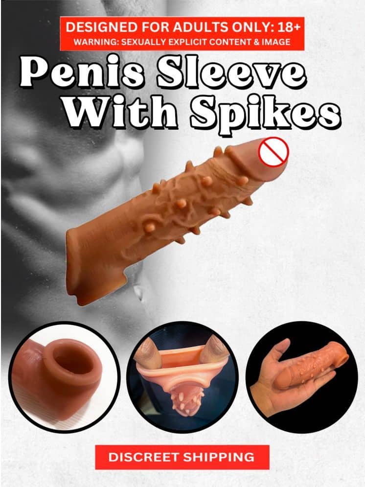 6 INCH PREMIUM QUALITY SILICONE DOUBLE HOLE REUSABLE PANIS SLEEVE FOR MEN BY KAMAHOUSE (LOW PRICE SEX TOY)