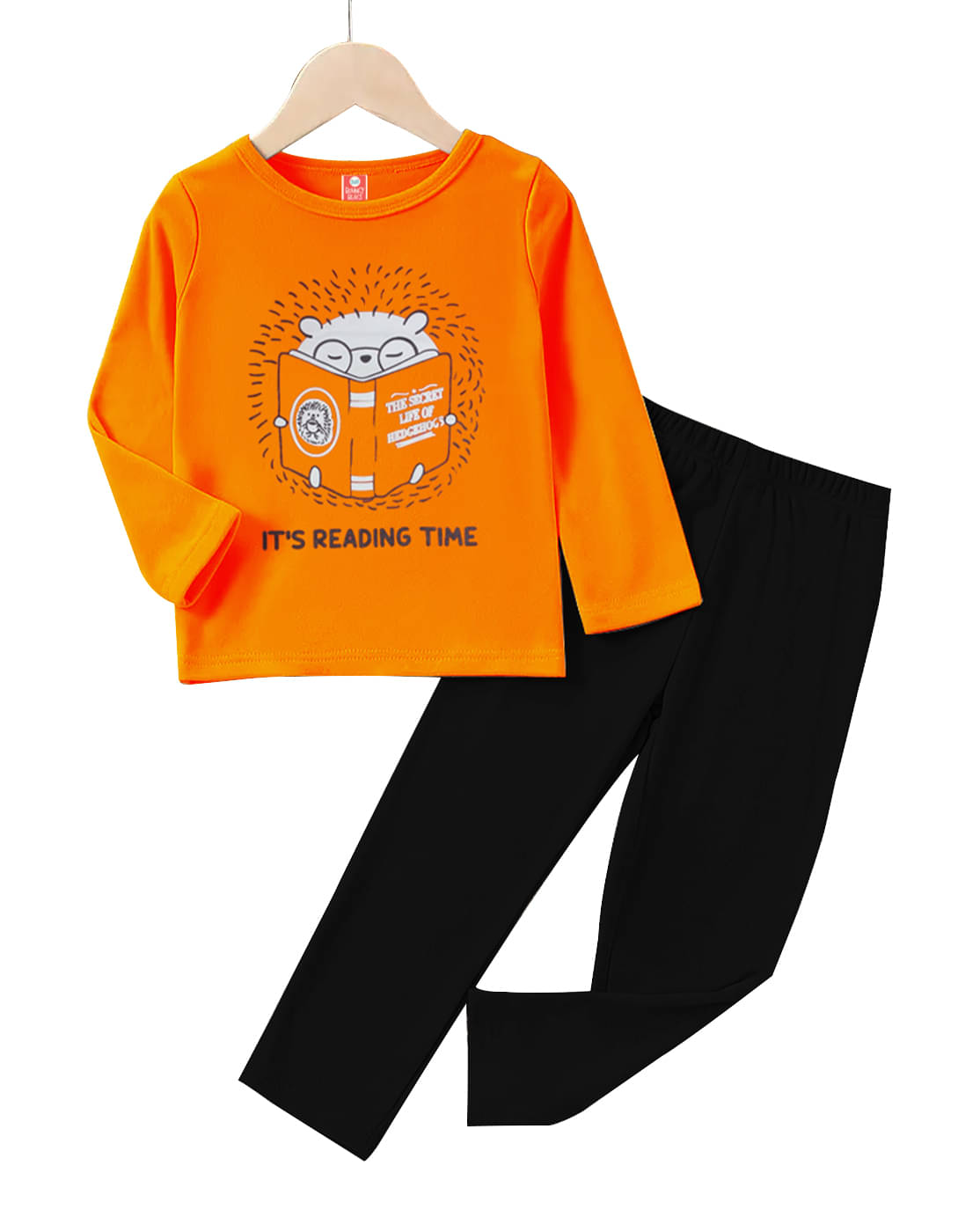     			Detees Pack of 1 Boys Cotton T-Shirt & Pants Set ( Orange )