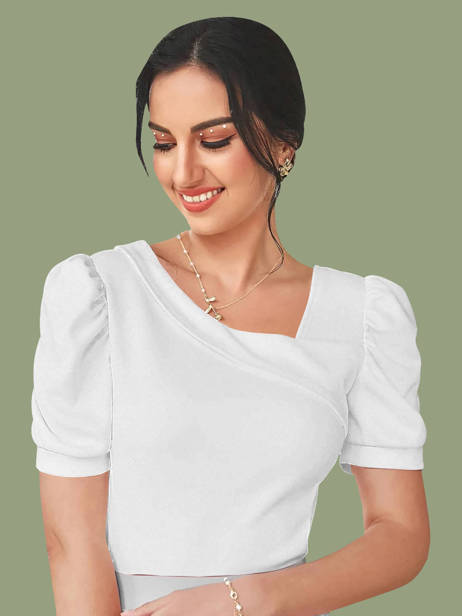     			Dream Beauty Fashion Women's Polyester Regular Top ( White )
