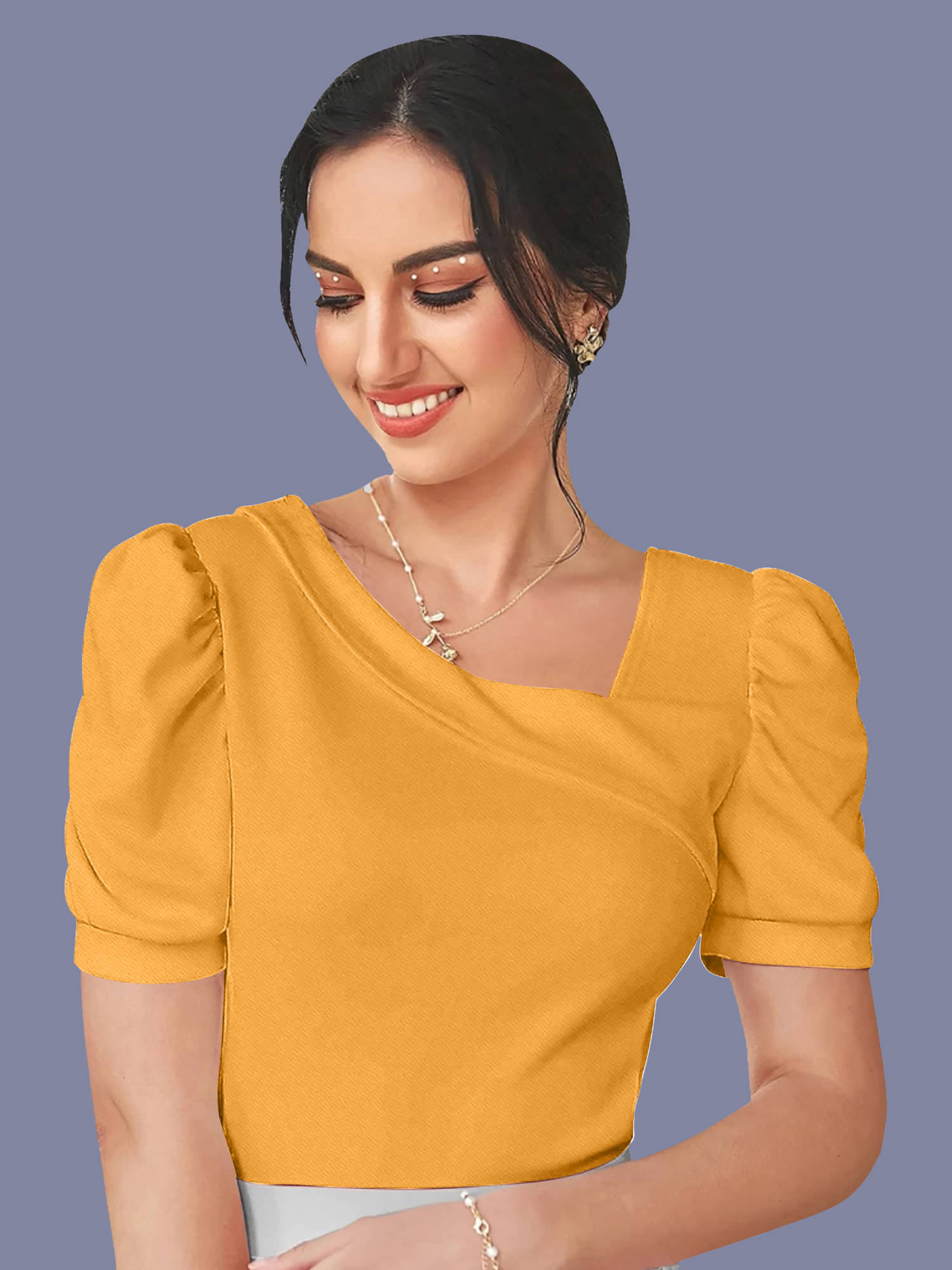     			Dream Beauty Fashion Women's Polyester Regular Top ( Yellow )