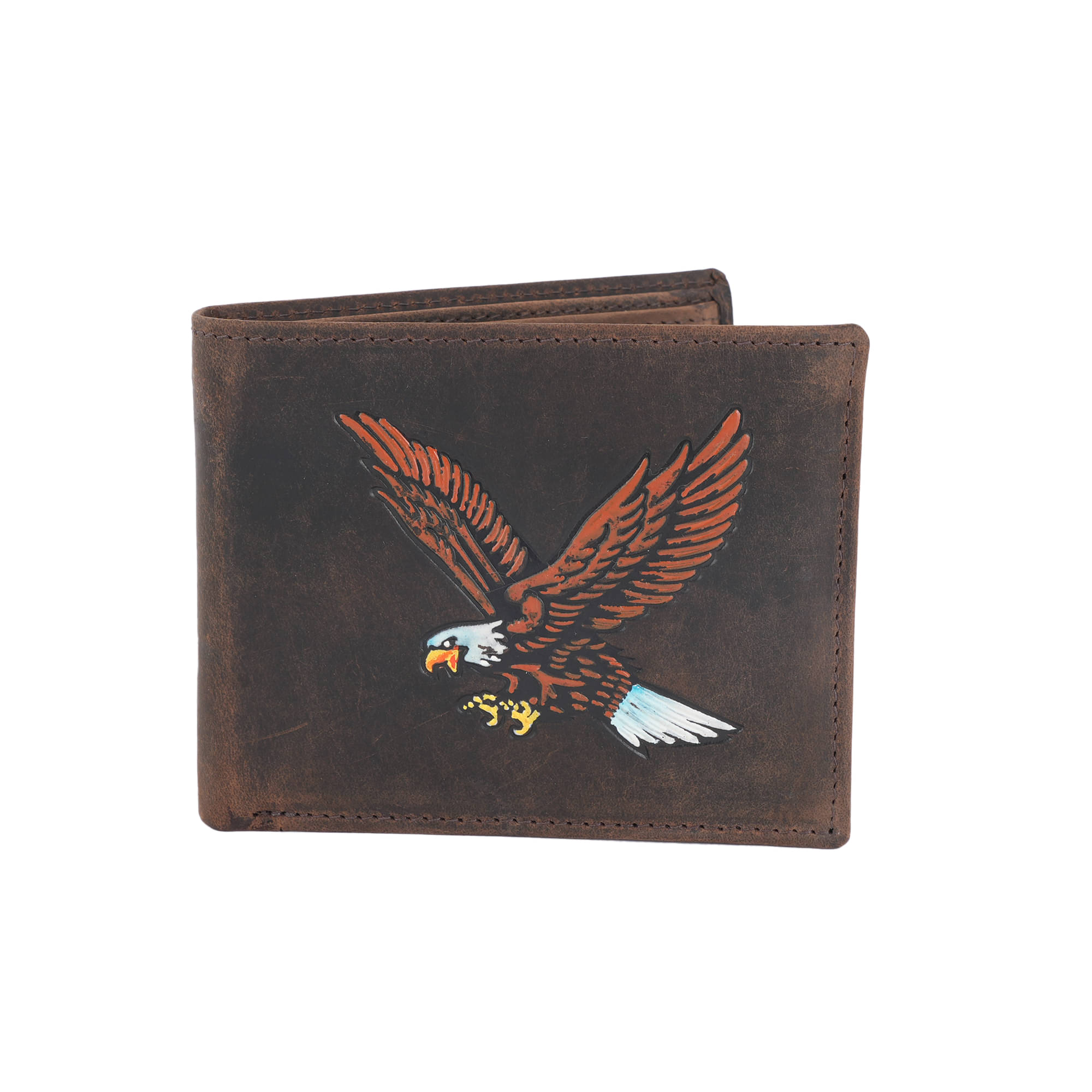     			Flingo Leather Printed Men's Regular Wallet With 5 Slots For Card ( Brown , Pack of 1 )