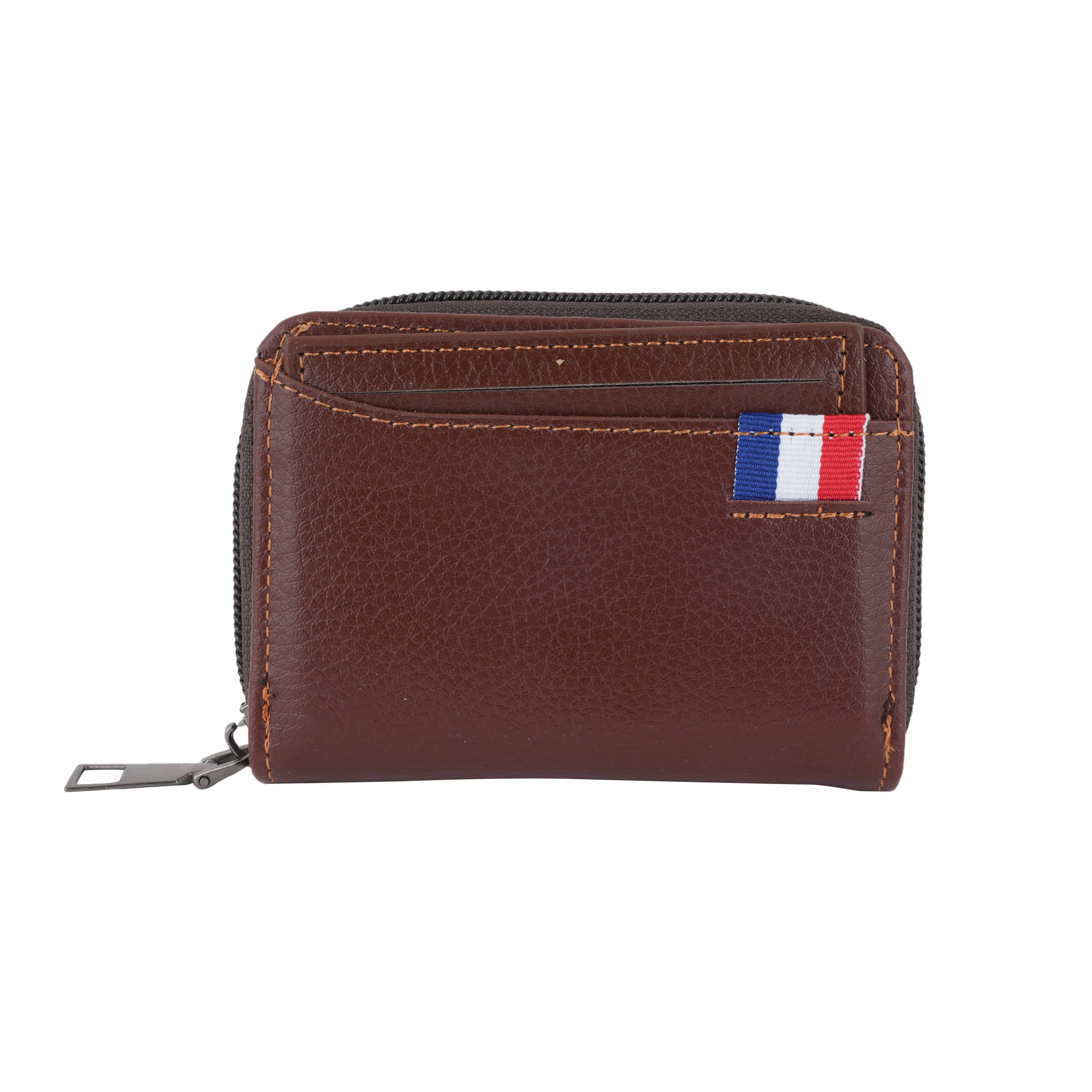     			Flingo Leather Solid Men's Regular Wallet With 5 Slots For Card ( Tan , Pack of 1 )