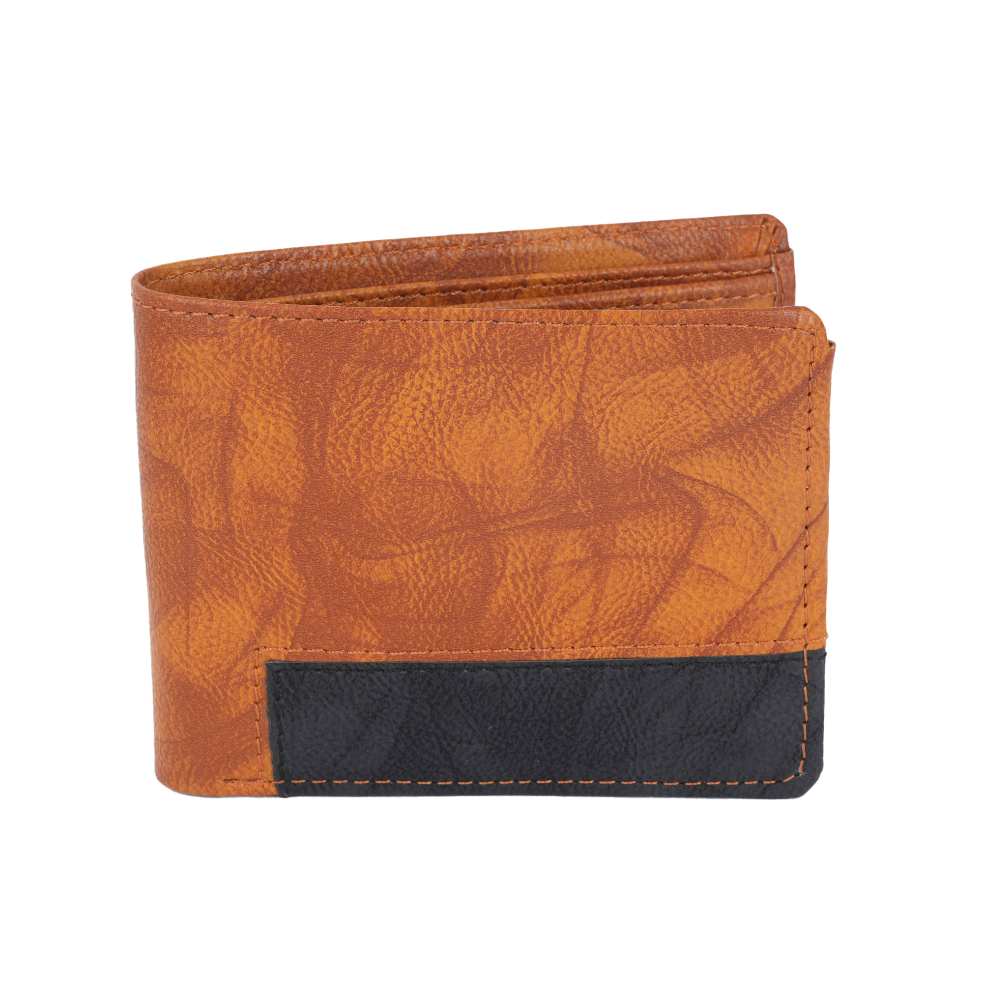     			Flingo Leather Solid Men's Regular Wallet With 5 Slots For Card ( Tan , Pack of 1 )