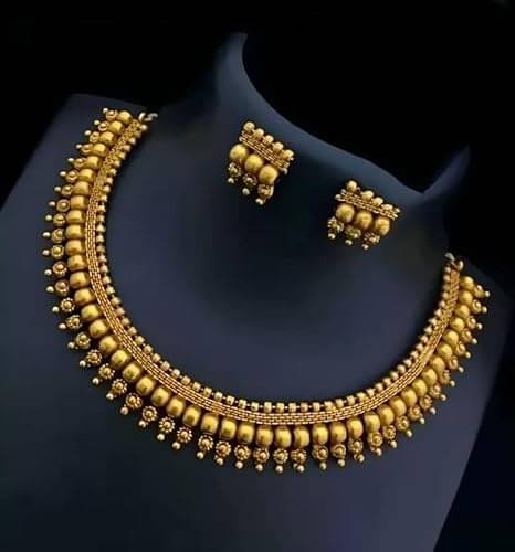     			Malabar Gold Copper Necklace Set ( Pack of 1 )
