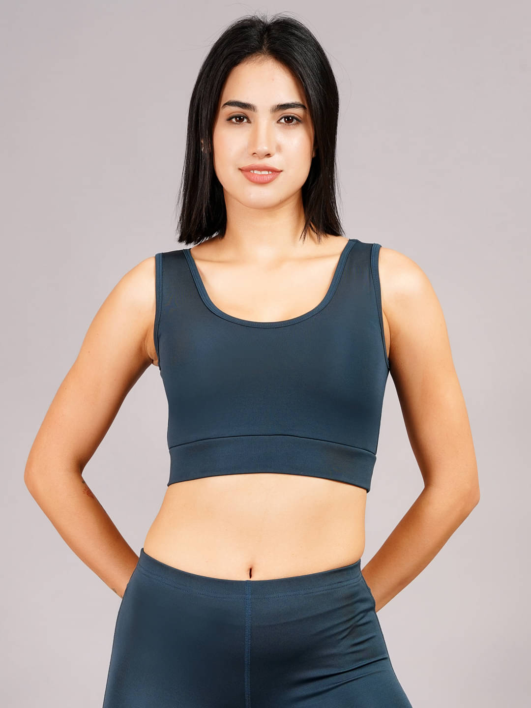 NEVER LOSE Pack of 1 Nylon Heavily Padded Racerback bra For Women ( Green )     			NEVER LOSE Pack of 1 Nylon Heavily Padded Racerback bra For Women ( Green )