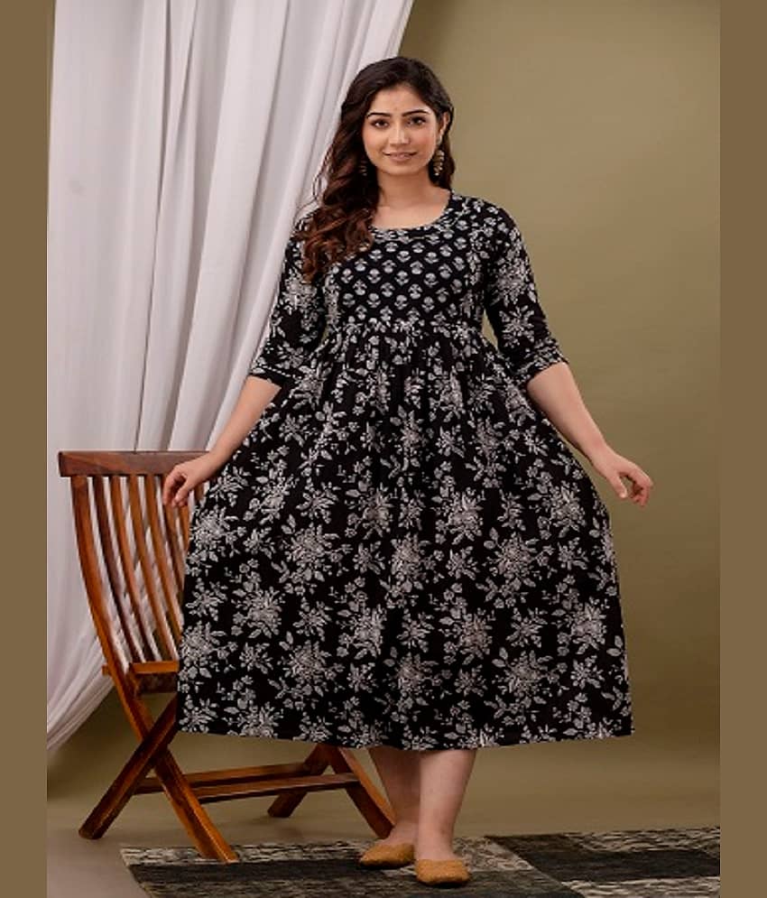 Nevisha Style Black Cotton Maternity Kurta Single - Kurtis, Tunics | Buy online on ZillyBuy