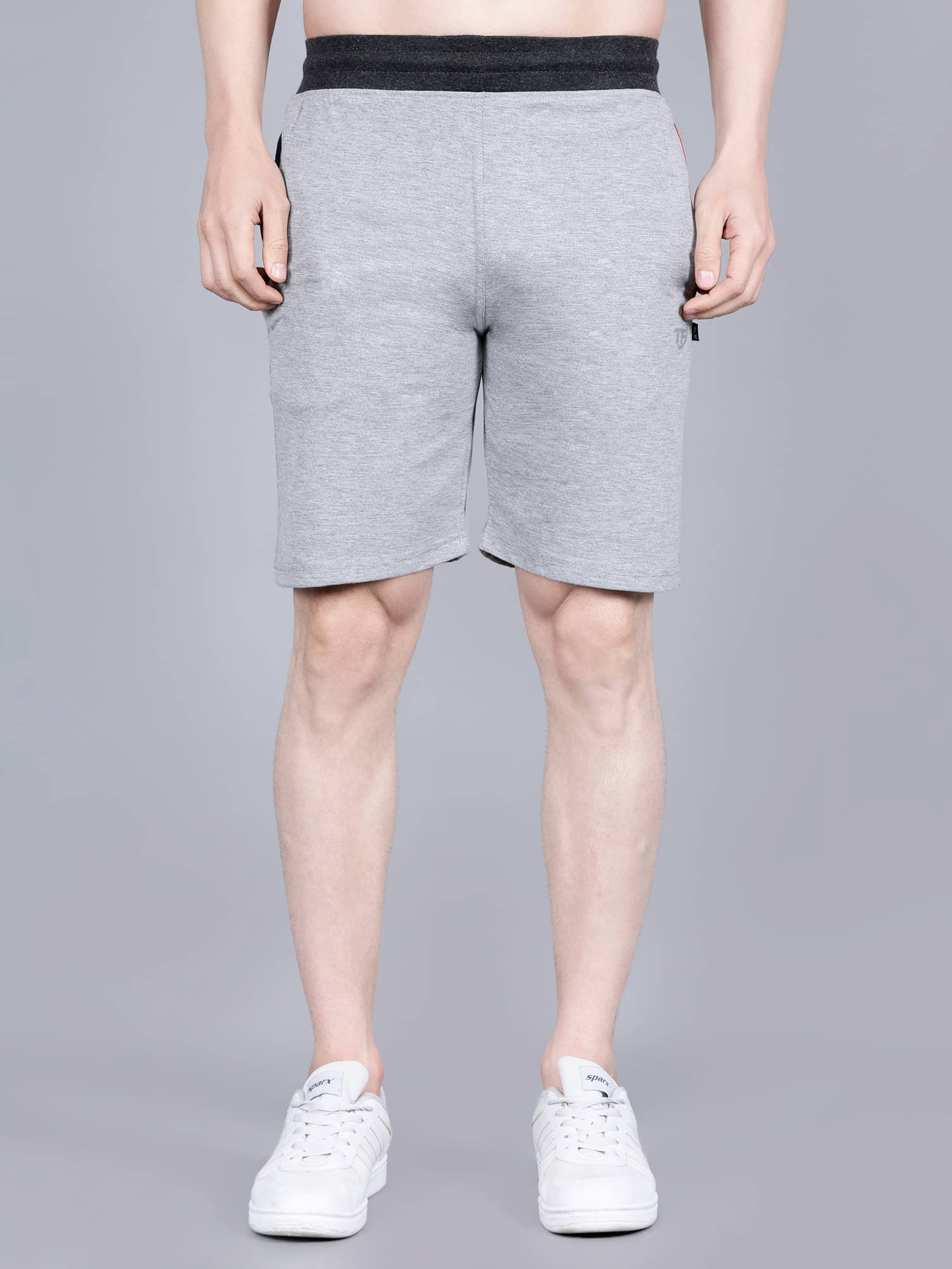    			Texfro Grey Cotton Men's Shorts ( Pack of 1 )