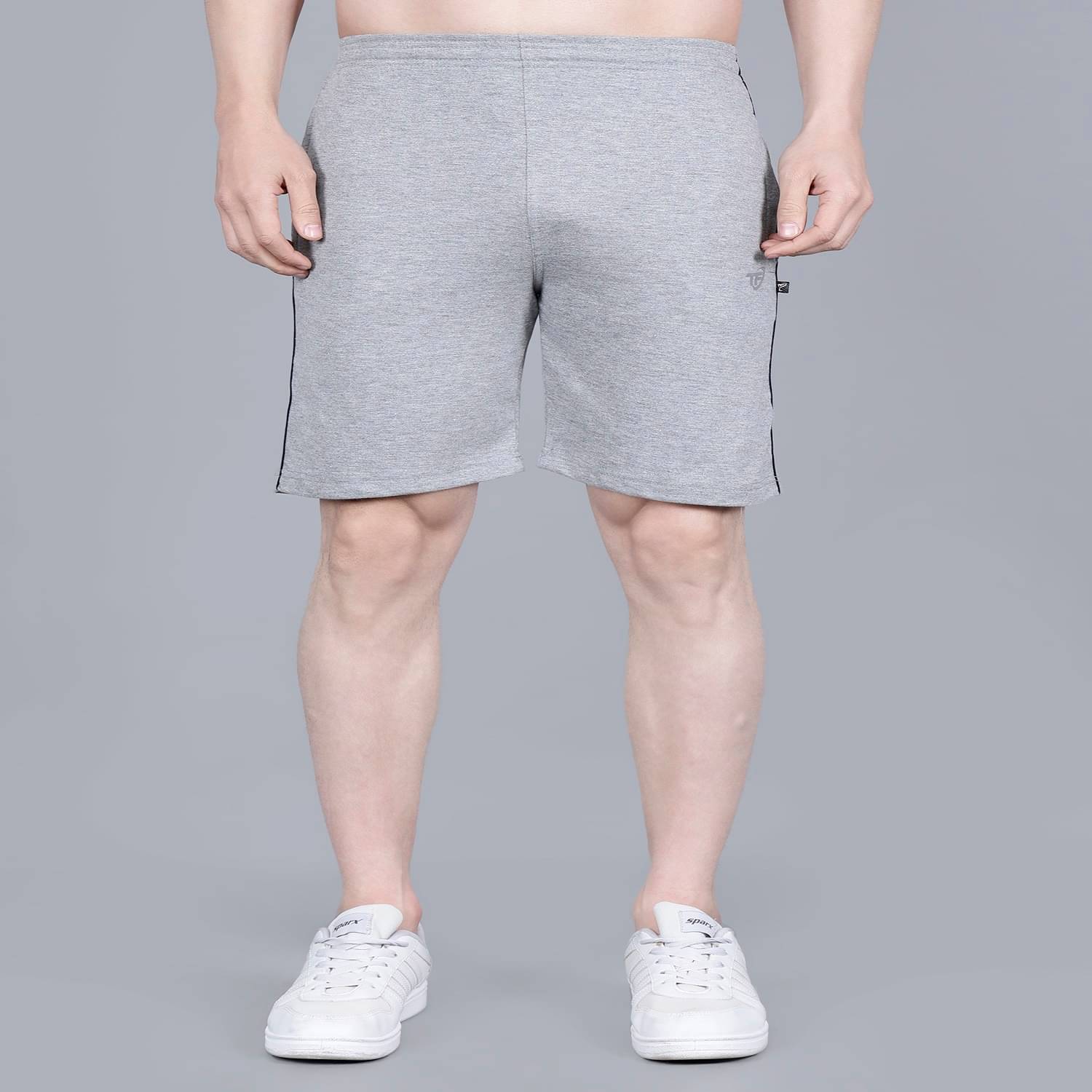     			Texfro Grey Cotton Men's Shorts ( Pack of 1 )