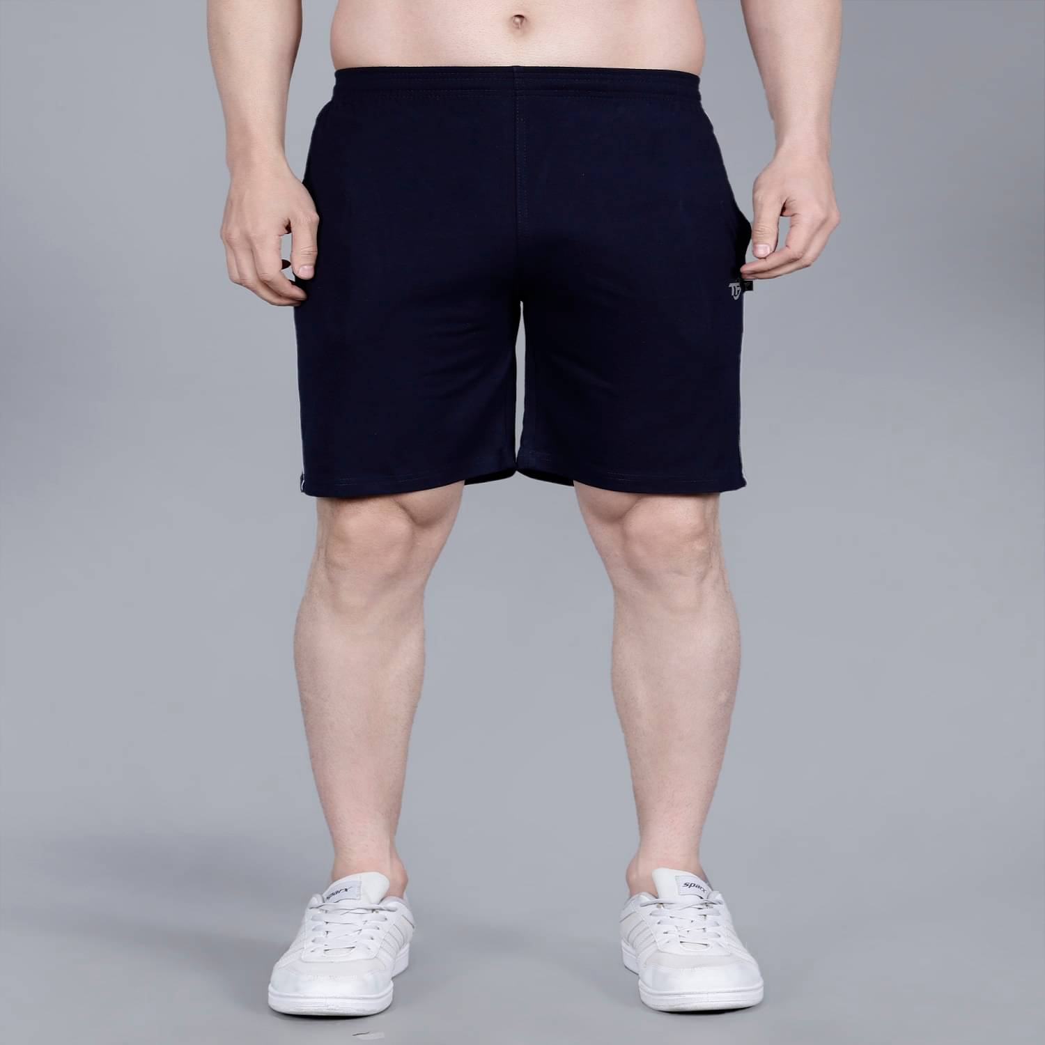     			Texfro Navy Cotton Men's Shorts ( Pack of 1 )