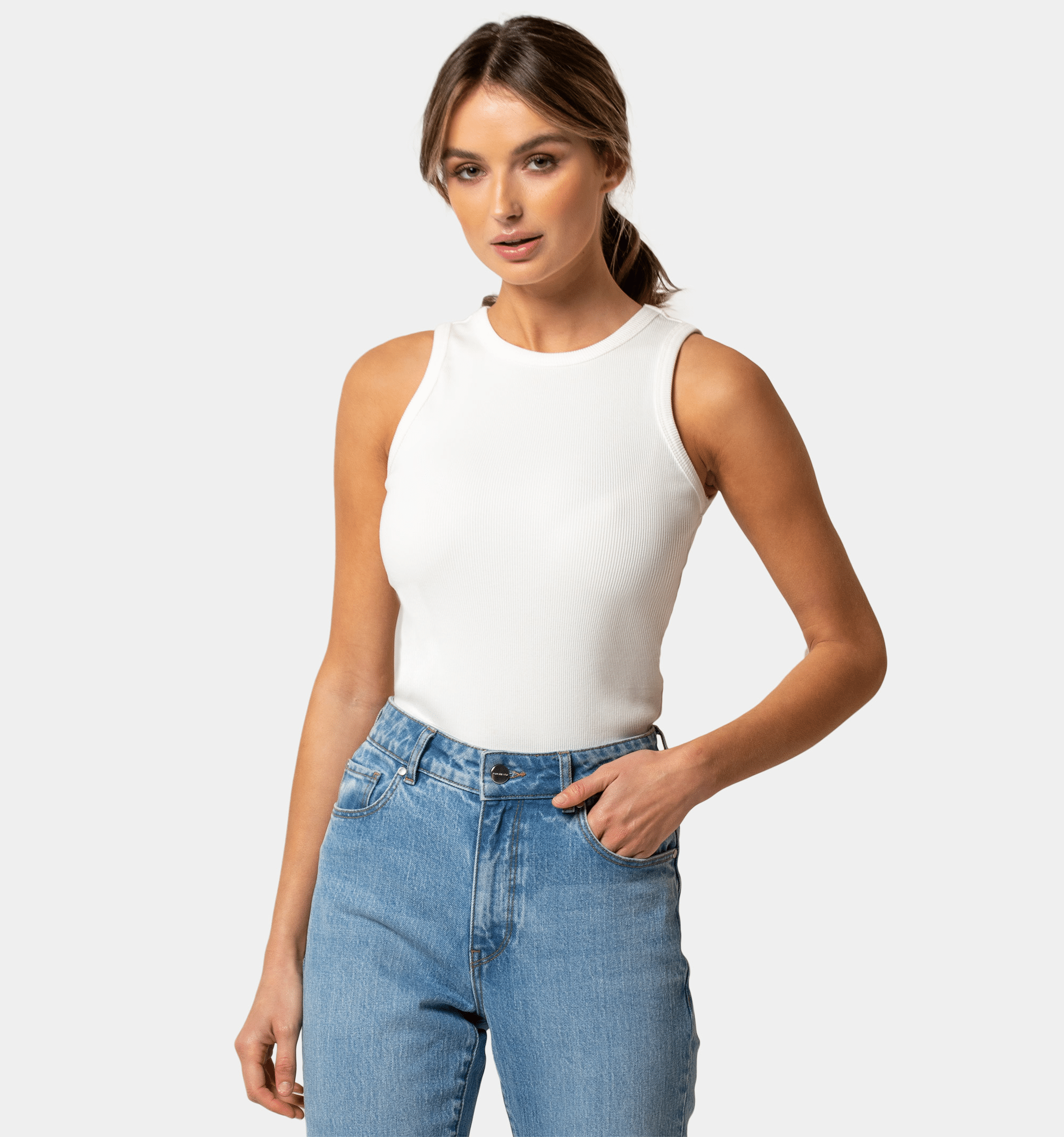 Unicus Apparel Women's Woollen Tank Top ( White )     			Unicus Apparel Women's Woollen Tank Top ( White )