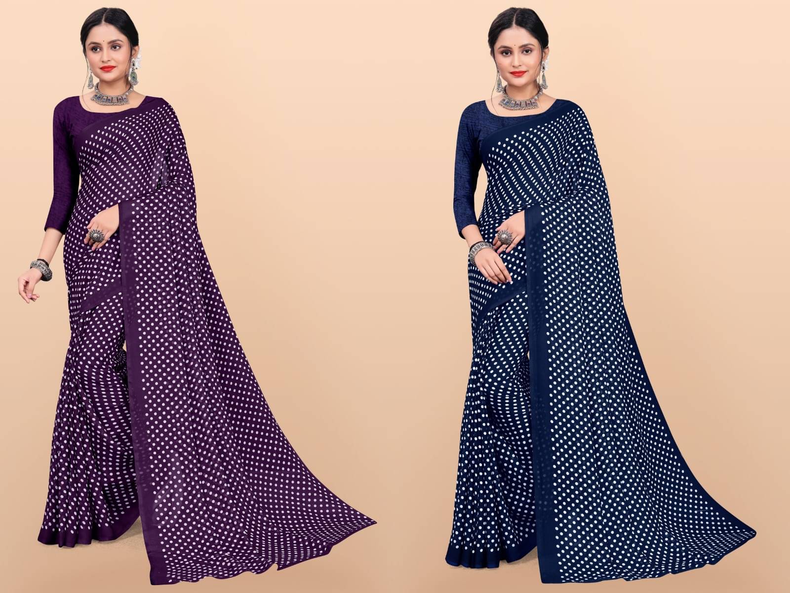 Vibhagyaa Georgette Printed Saree With Unstitched Blouse Piece ( Multicolor ) Vibhagyaa Georgette Printed Saree With Unstitched Blouse Piece ( Multicolor )