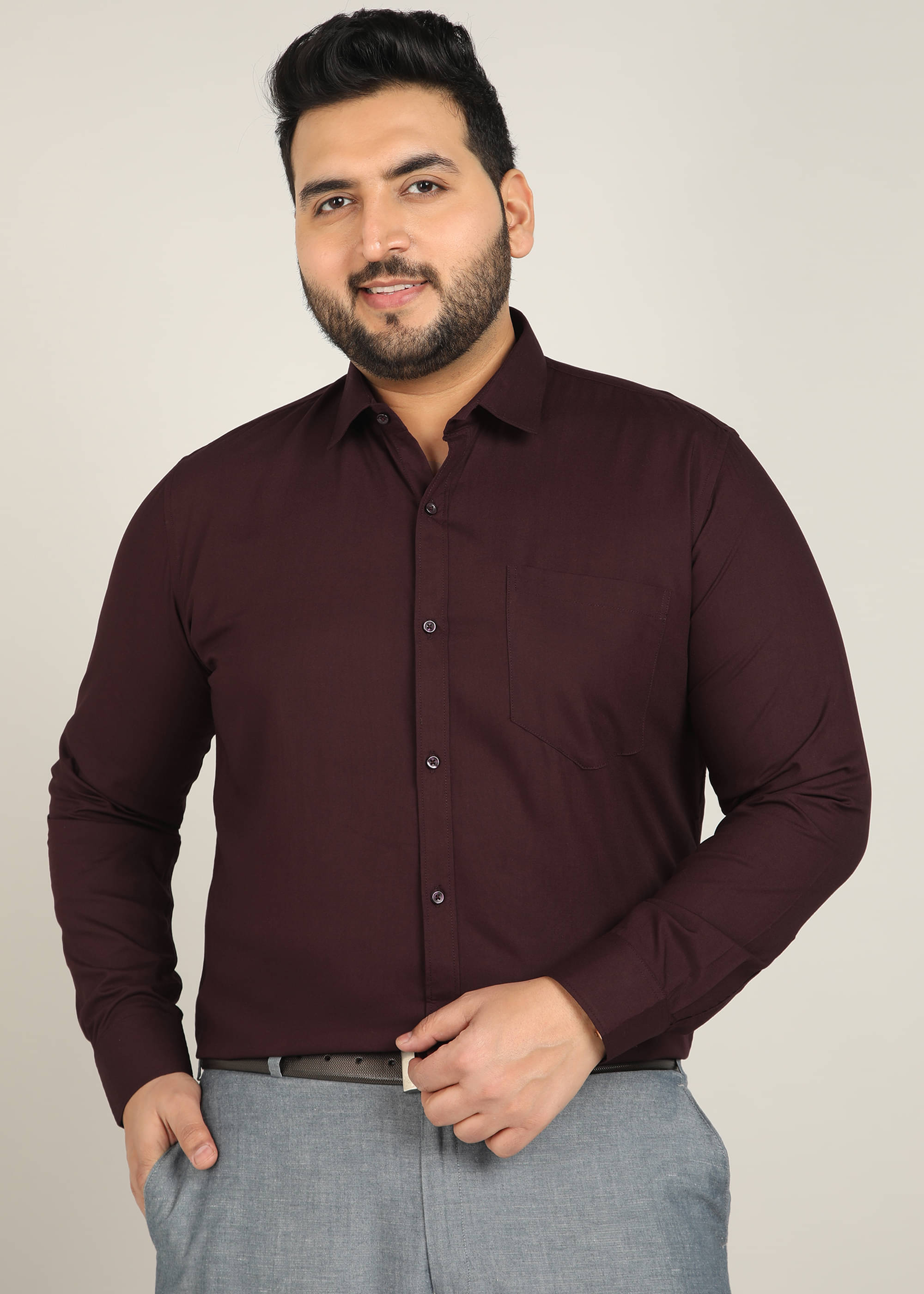 adwynpeter 100% Cotton Regular Fit Solids Full Sleeves Men's Casual Shirt - Maroon ( Pack of 1 ) adwynpeter 100% Cotton Regular Fit Solids Full Sleeves Men's Casual Shirt - Maroon ( Pack of 1 )