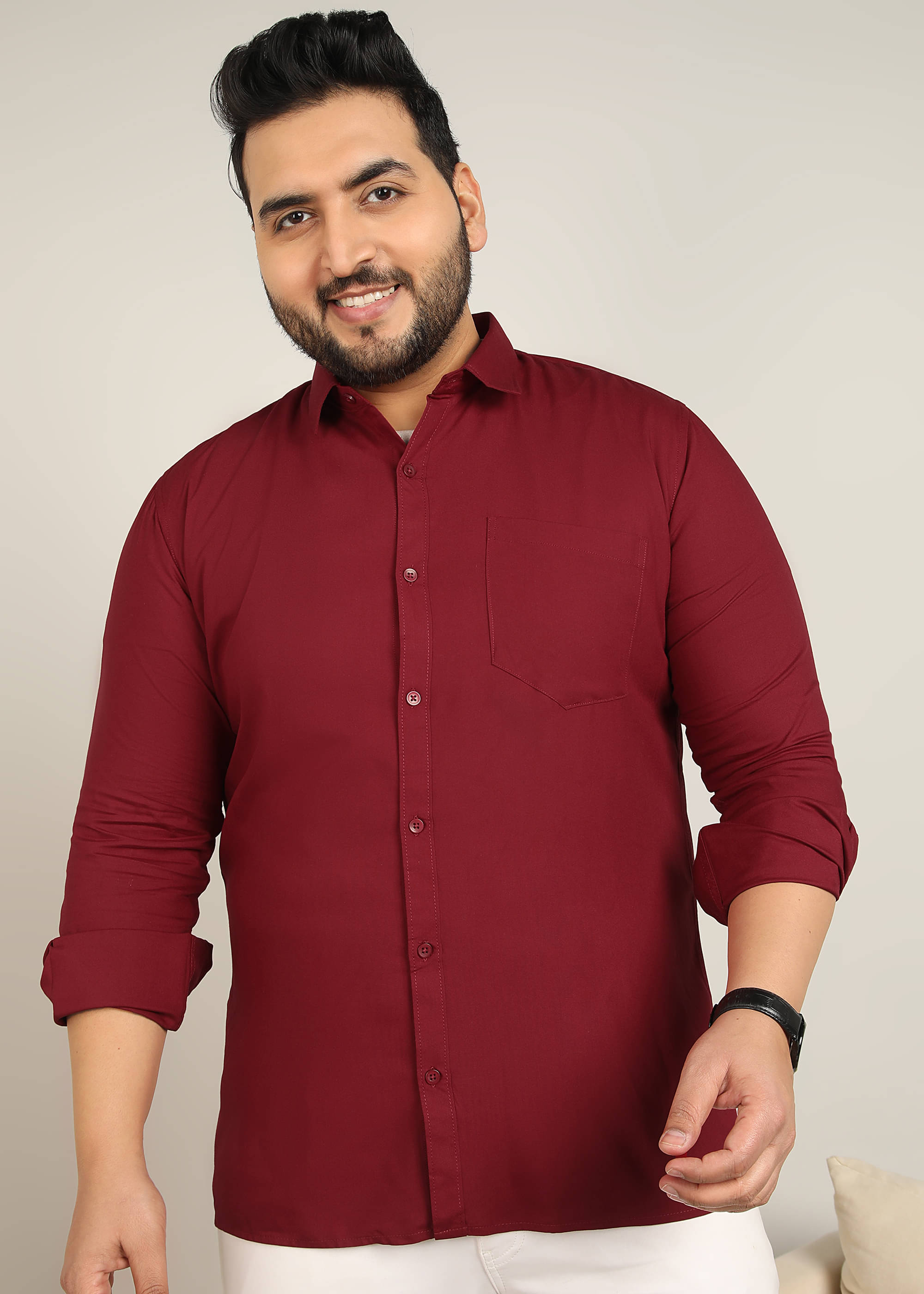 adwynpeter 100% Cotton Regular Fit Solids Full Sleeves Men's Casual Shirt - Maroon ( Pack of 1 ) adwynpeter 100% Cotton Regular Fit Solids Full Sleeves Men's Casual Shirt - Maroon ( Pack of 1 )