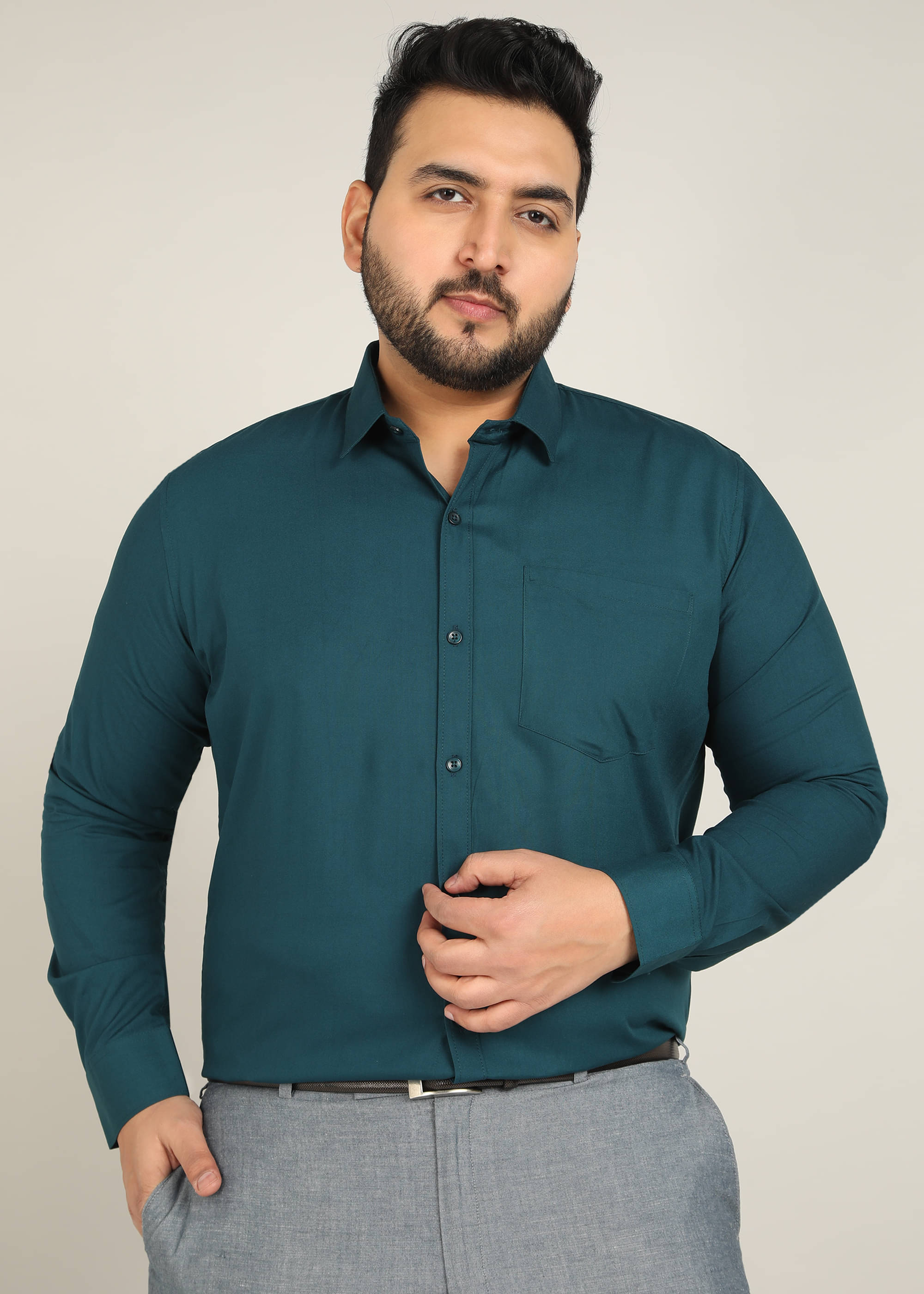 adwynpeter 100% Cotton Regular Fit Solids Full Sleeves Men's Casual Shirt - Sea Green ( Pack of 1 ) adwynpeter 100% Cotton Regular Fit Solids Full Sleeves Men's Casual Shirt - Sea Green ( Pack of 1 )
