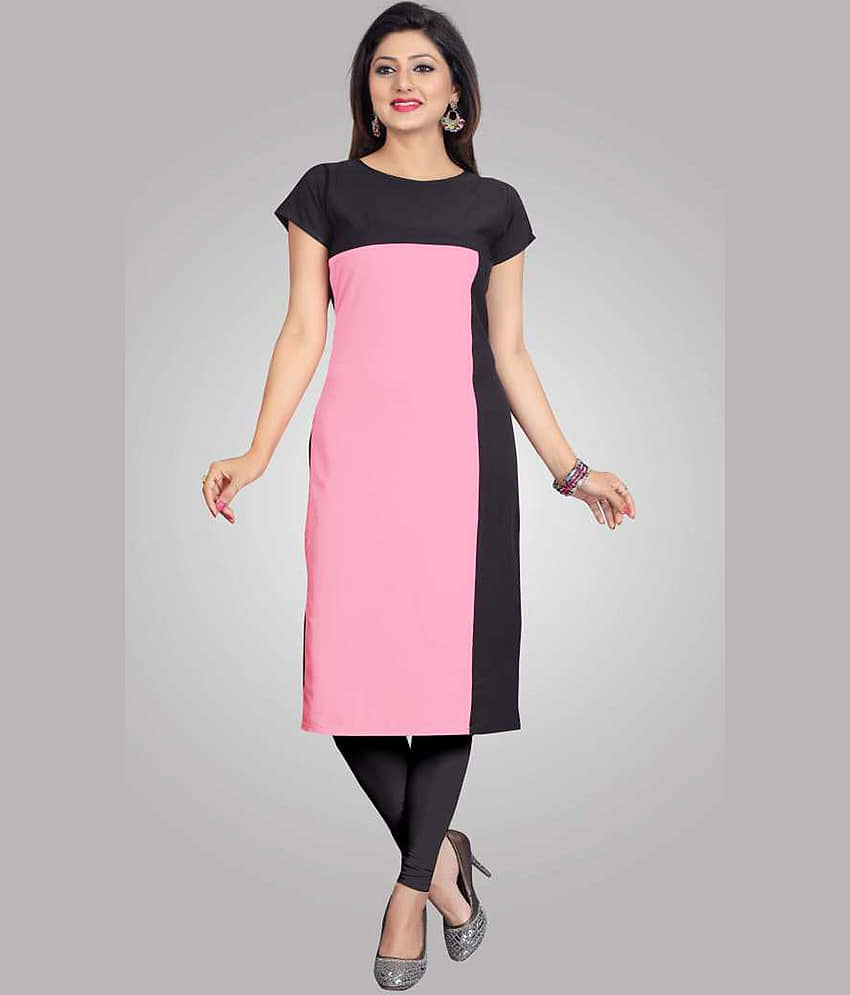 AK FASHION MALL Pack of 1 Crepe Printed Straight Women's Kurti - ( Multicolor ) - Kurtis, Tunics | Buy online on ZillyBuy