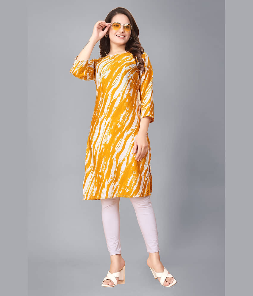 AK FASHION MALL Pack of 1 Crepe Printed Straight Women's Kurti - ( Multicolor ) - Kurtis, Tunics | Buy online on ZillyBuy