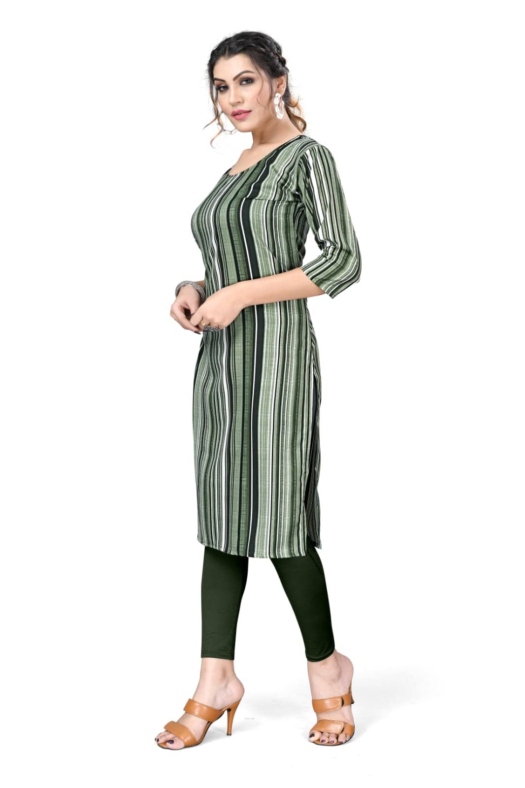 AK FASHION MALL Pack of 1 Crepe Printed Straight Women's Kurti - ( Multicolor ) - Kurtis, Tunics | Buy online on ZillyBuy