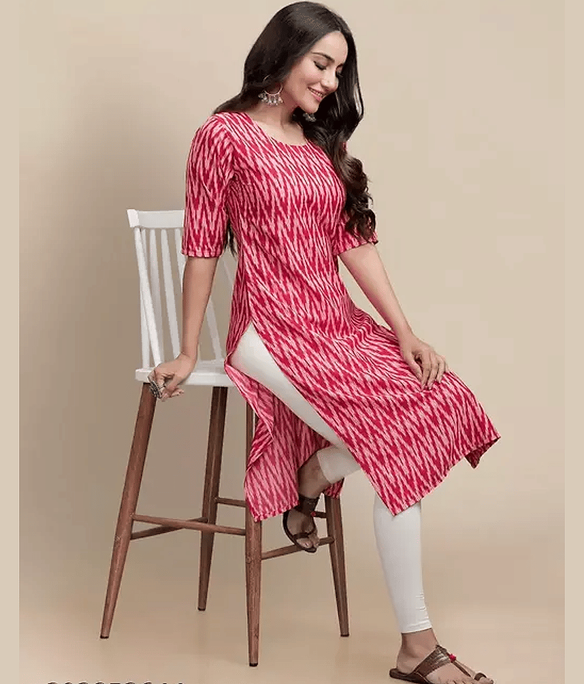 AK FASHION MALL Pack of 1 Crepe Printed Straight Women's Kurti - ( Multicolor ) - Kurtis, Tunics | Buy online on ZillyBuy