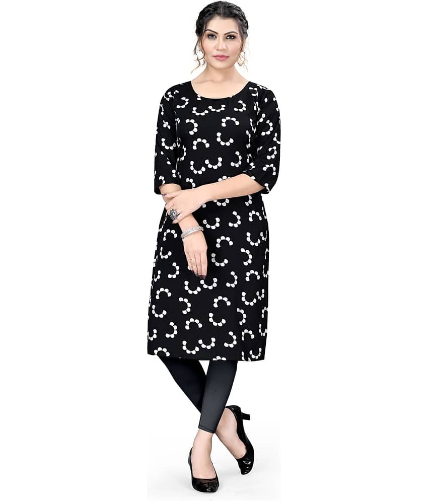 AK FASHION MALL Pack of 1 Crepe Printed Straight Women's Kurti - ( Multicolor ) - Kurtis, Tunics | Buy online on ZillyBuy