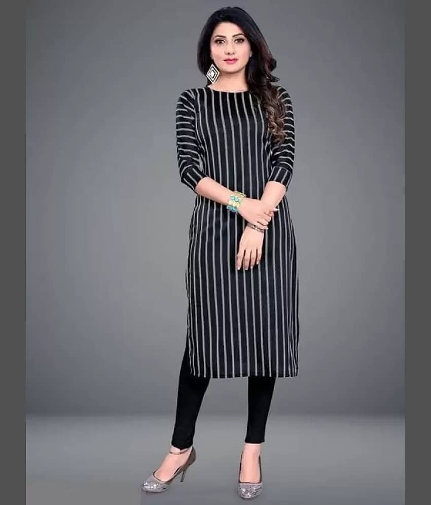 AK FASHION MALL Pack of 1 Crepe Printed Straight Women's Kurti - ( Multicolor ) - Kurtis, Tunics | Buy online on ZillyBuy