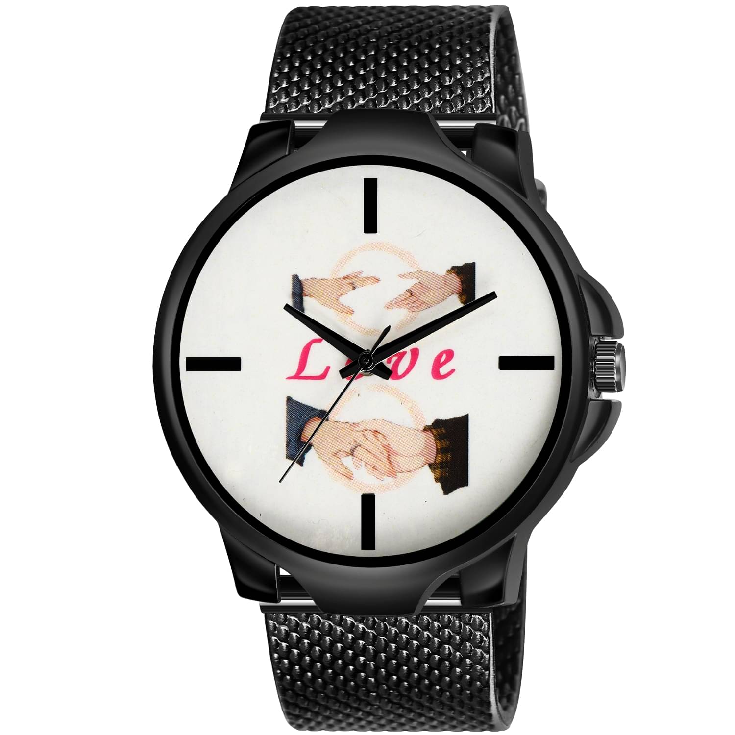     			Abrexo Black Silicon Analog Men's Watch