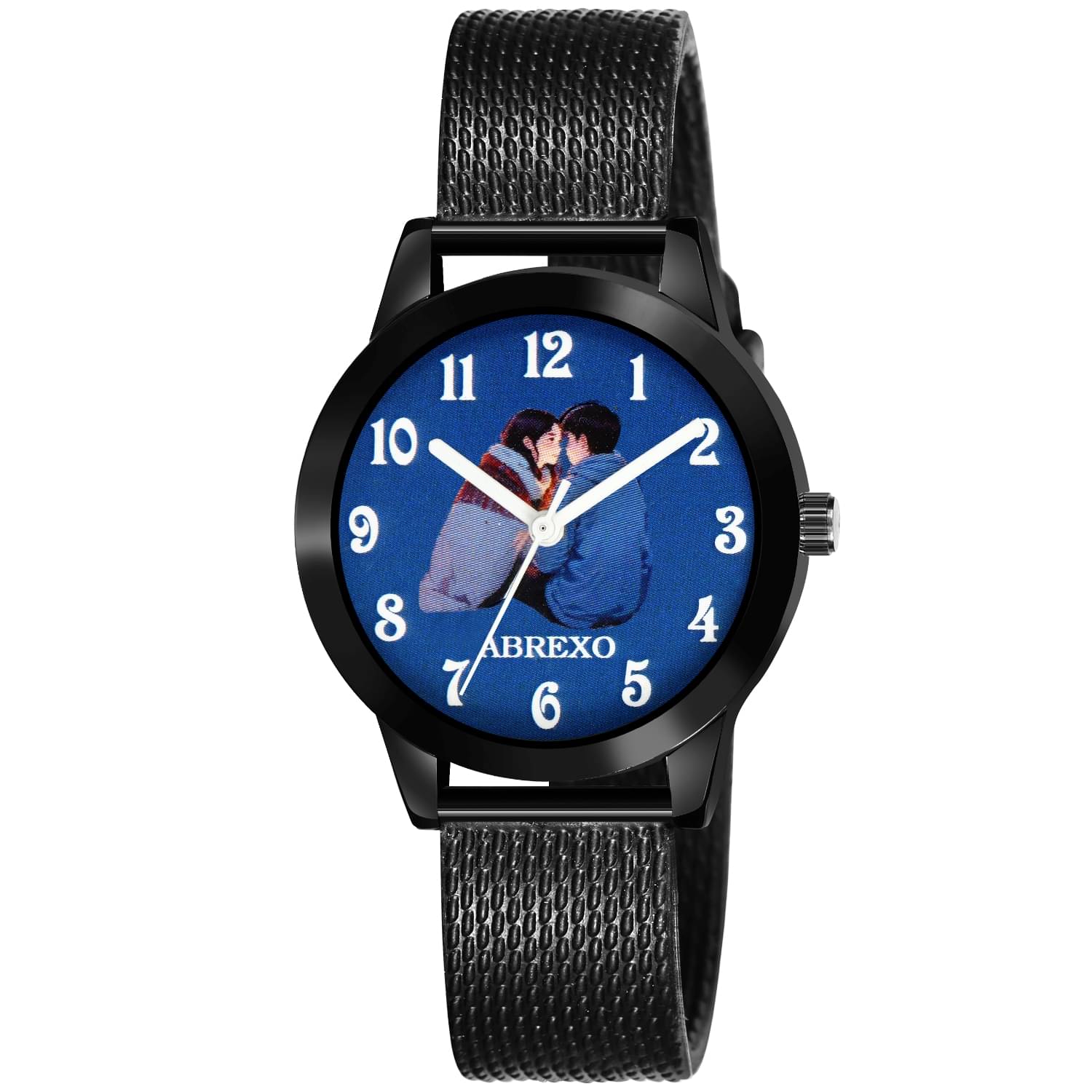     			Abrexo Black Silicon Analog Womens Watch
