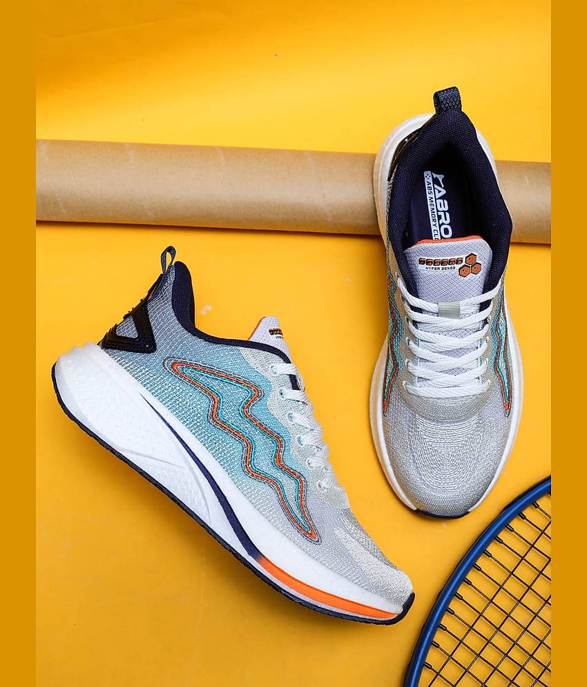 Abros Sports Best Running Shoes Under 700 Abros BORIS Light Grey