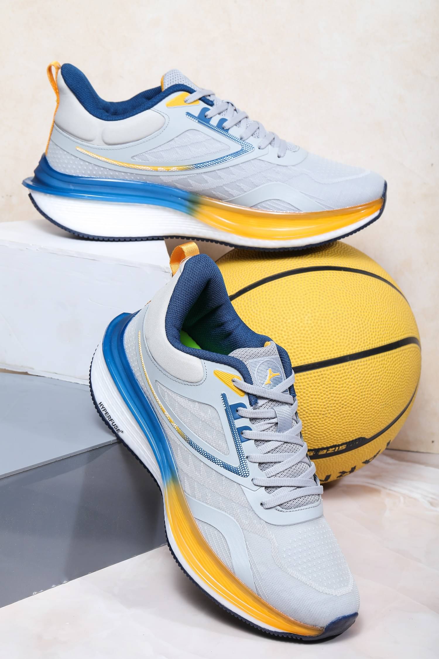     			Abros DUNE Light Grey Men's Sports Running Shoes