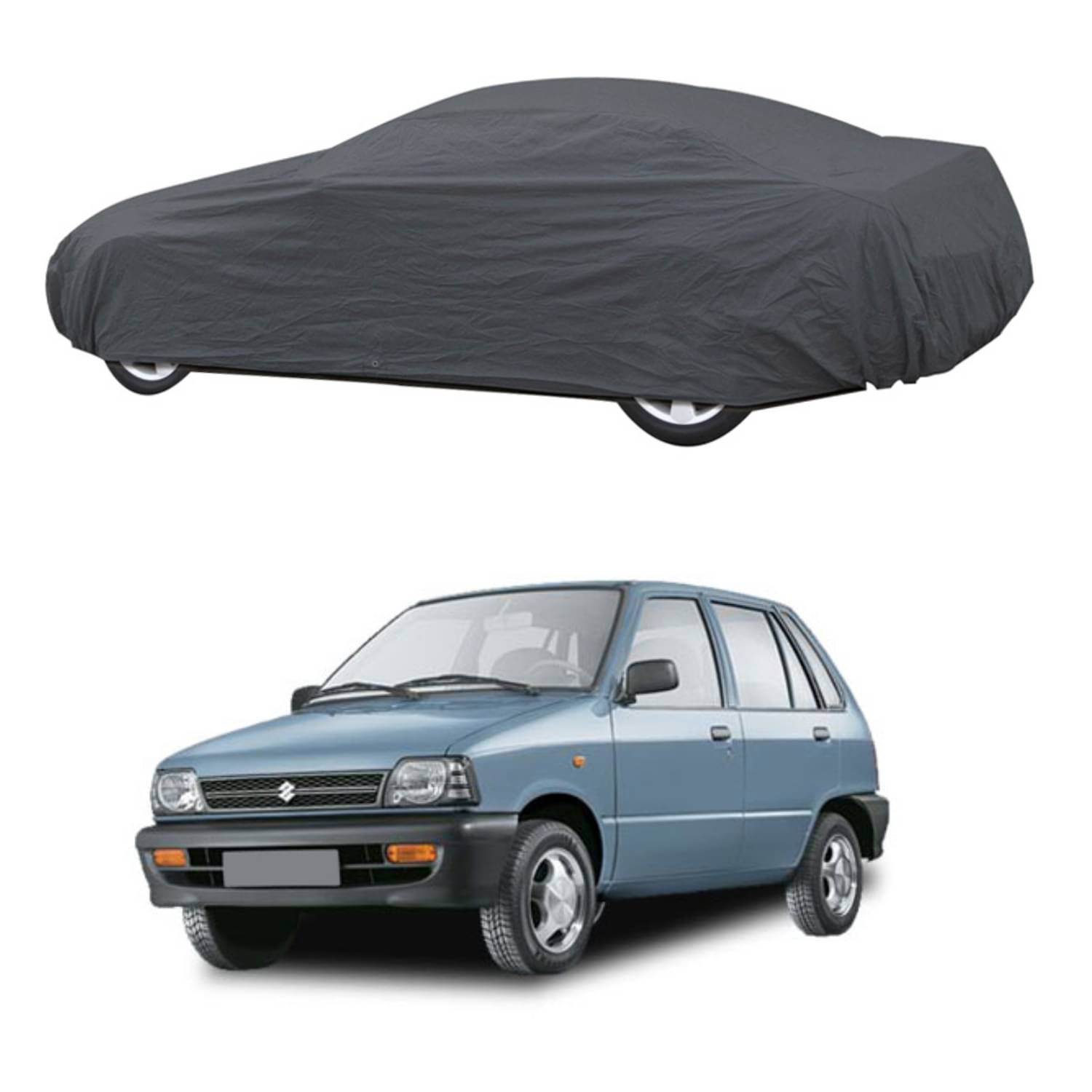     			AutoRetail Car Body Cover for Maruti Suzuki 800 [1997-2000] Without Mirror Pocket ( Pack of 1 ) , Grey
