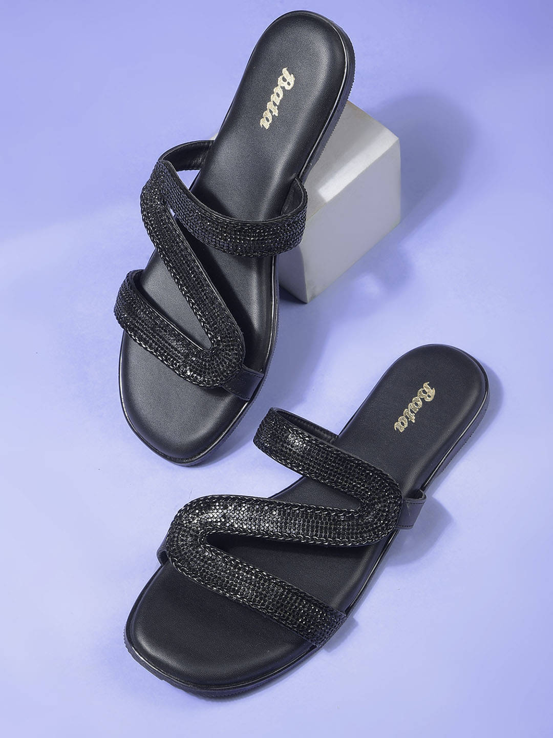    			Bata Black Women's Thong Flip Flop