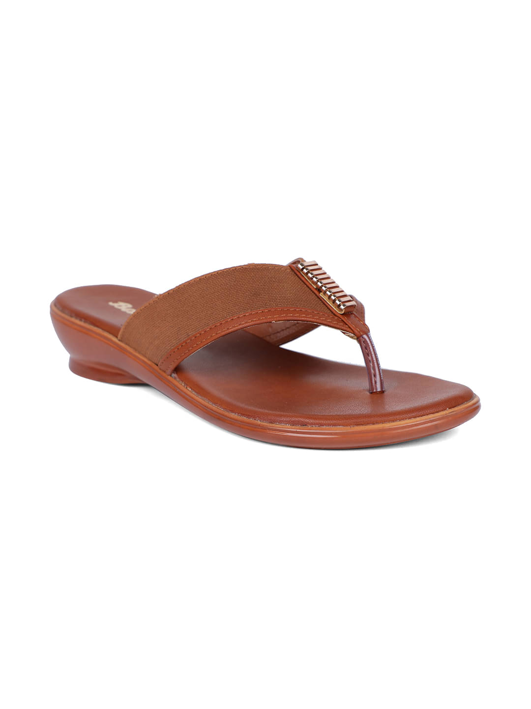     			Bata Brown Women's Thong Flip Flop