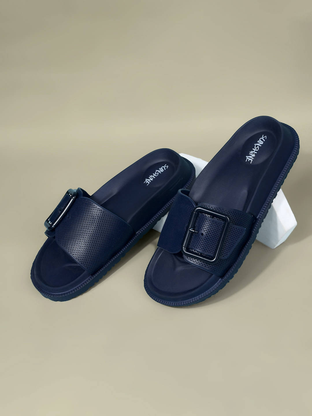     			Bata Navy Blue Women's Thong Flip Flop